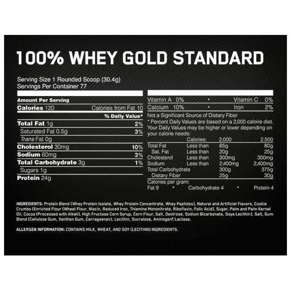 100% Whey Gold 2,27 Kg Chocolate - Avellana  MKP