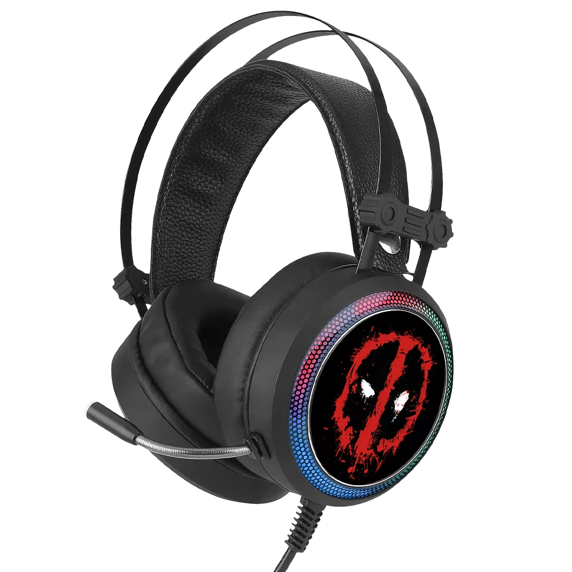 Headphones Gaming Com Microfone Marvel Deadpool 001/ Usb