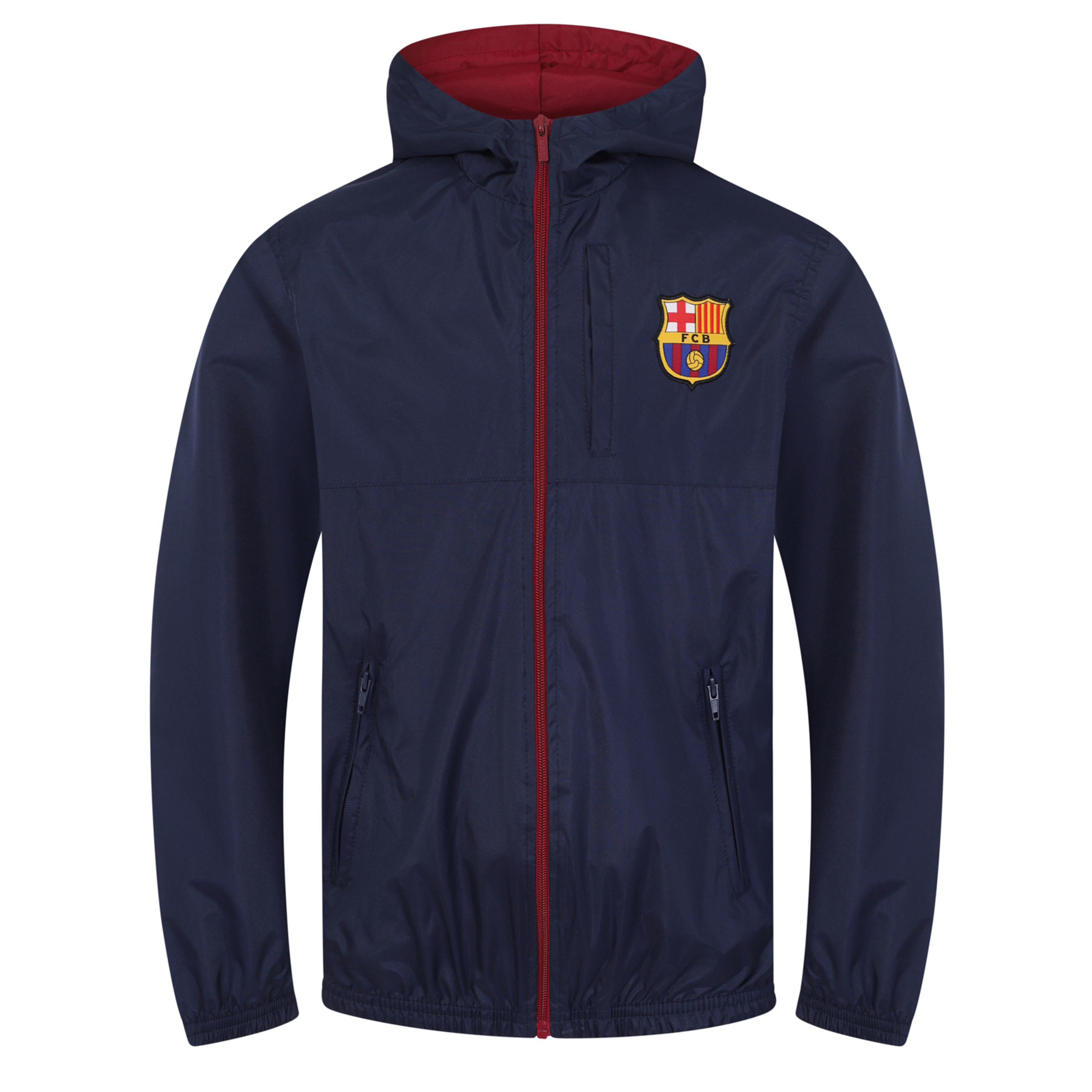 Fc Barcelona - Chaqueta Cortavientos Oficial Impermeable