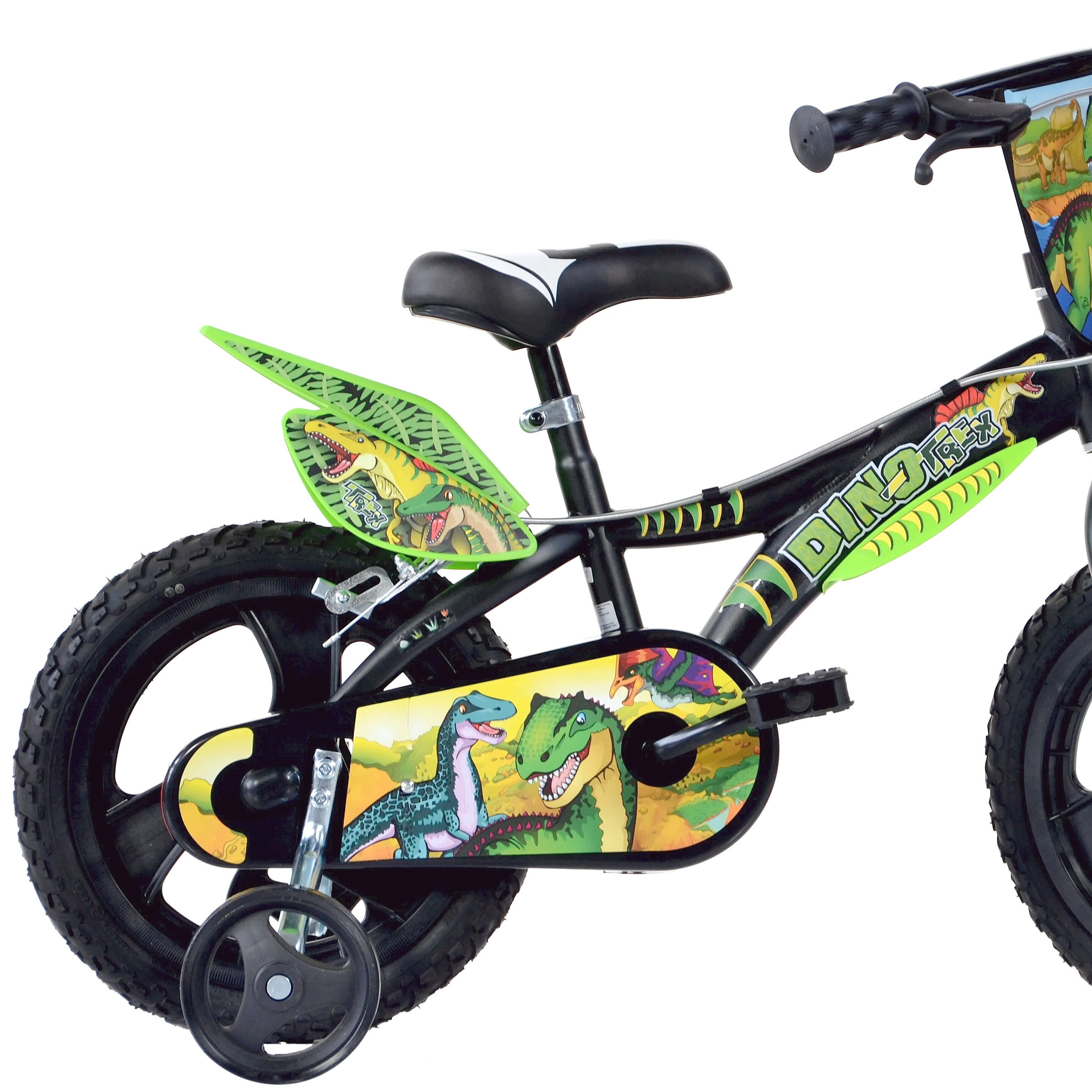 Bicicleta Infantil Dino Trex 14 Pulgadas - Negro  MKP