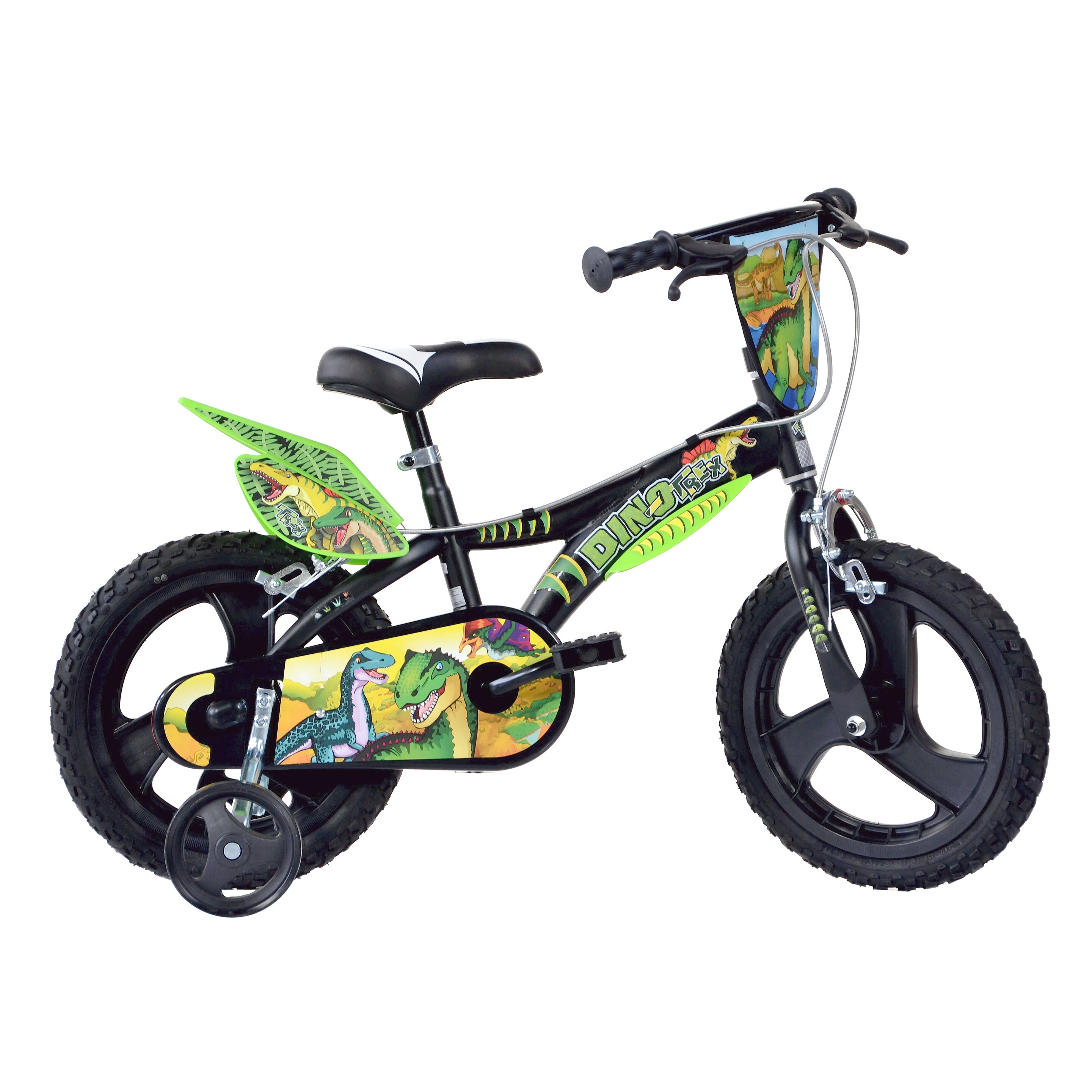 Bicicleta Infantil Dino Trex 16 Pulgadas - Negro  MKP
