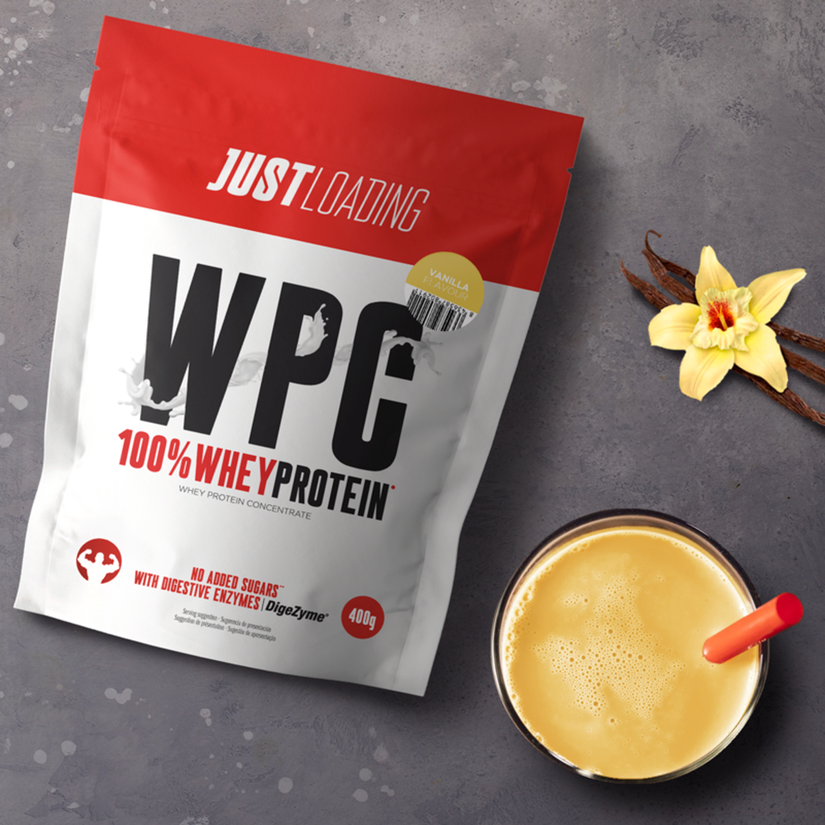 100% Whey Protein Vainilla - Proteína Whey En Polvo Justloading