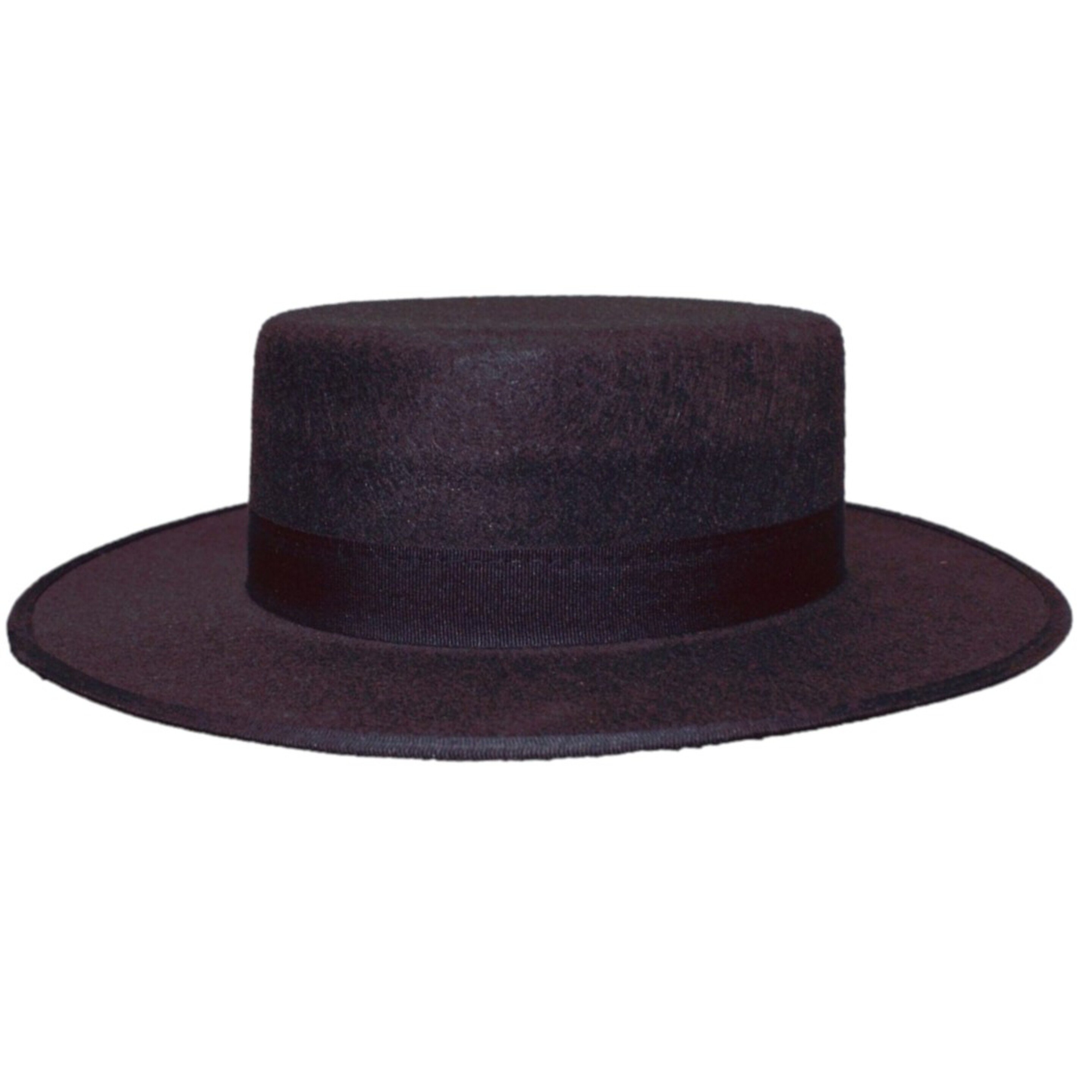 Sombrero Cordobés De Fieltro - Negro  MKP