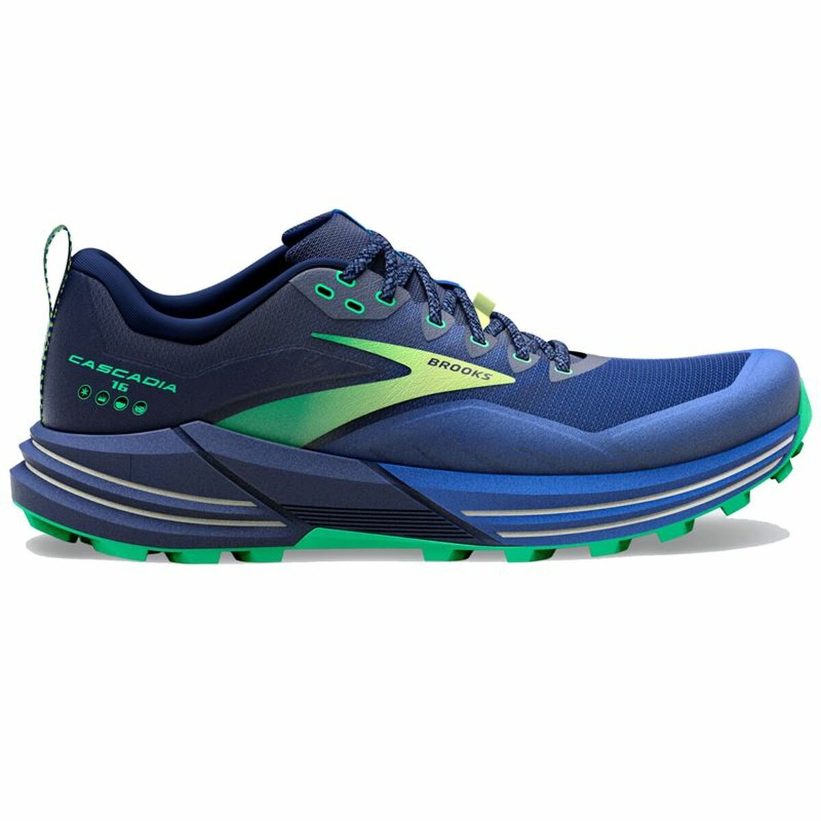 Zapatillas De Running Brooks Cascadia 16 - azul-verde - 