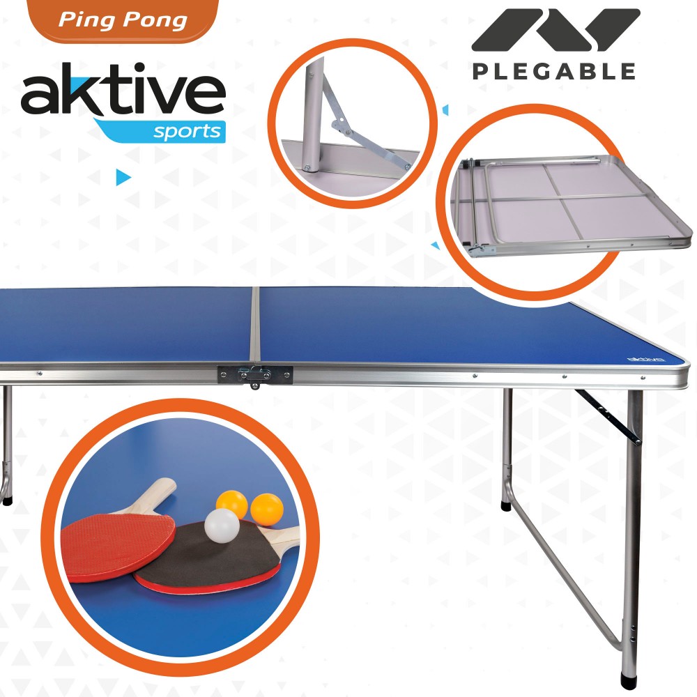 Mesa Ping-pong Dobrável De Camping Aktive