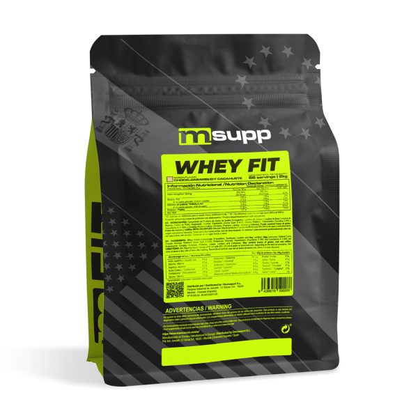 Whey Fit - 2kg De Masmusculo Fit Line Sabor Sniker - Chocolate Cacahuete Caramelo  MKP