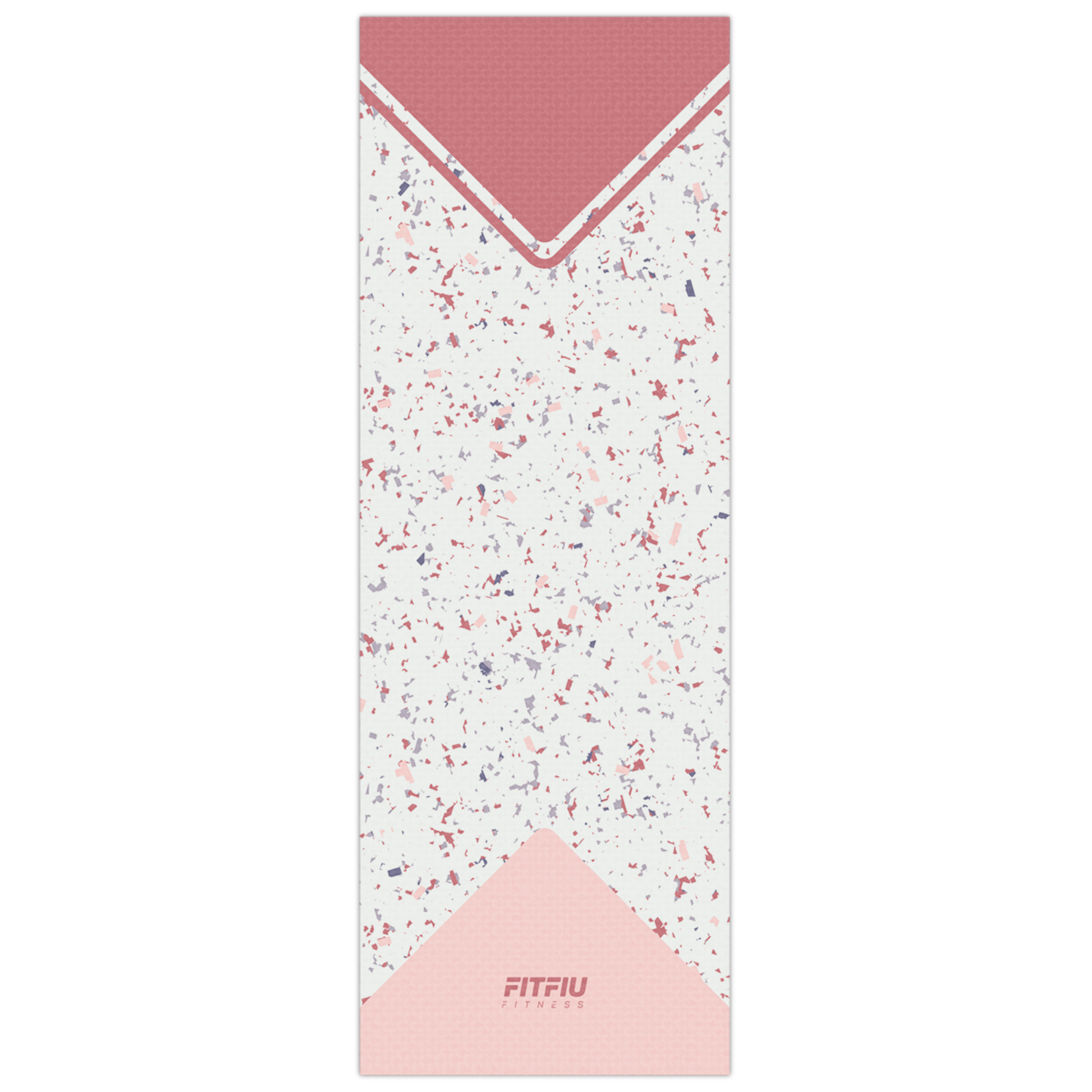 Esterilla Yoga Antideslizante Fitfiu Diseño Geometrico - rosa - 