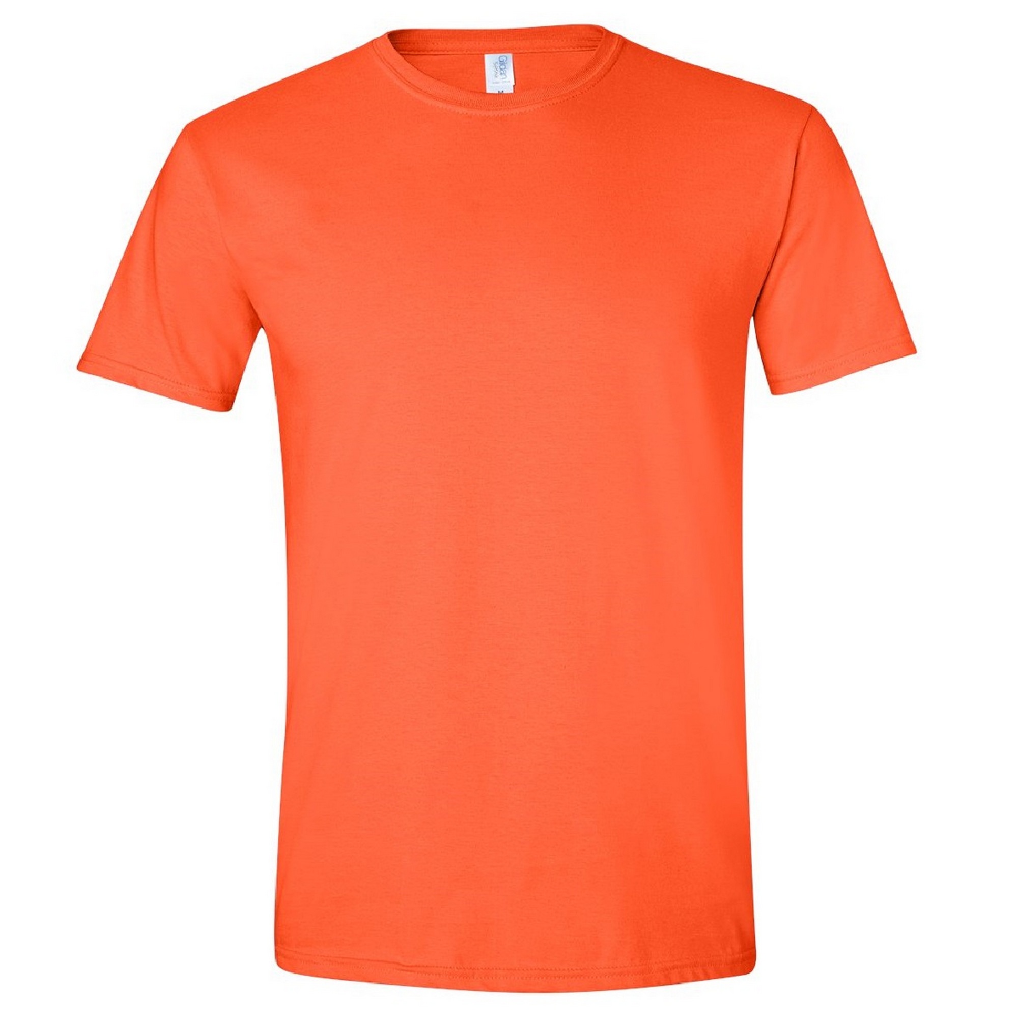 Camiseta De Manga Corta Suave Básica 100% Algodón Gordo Gildan - naranja - 