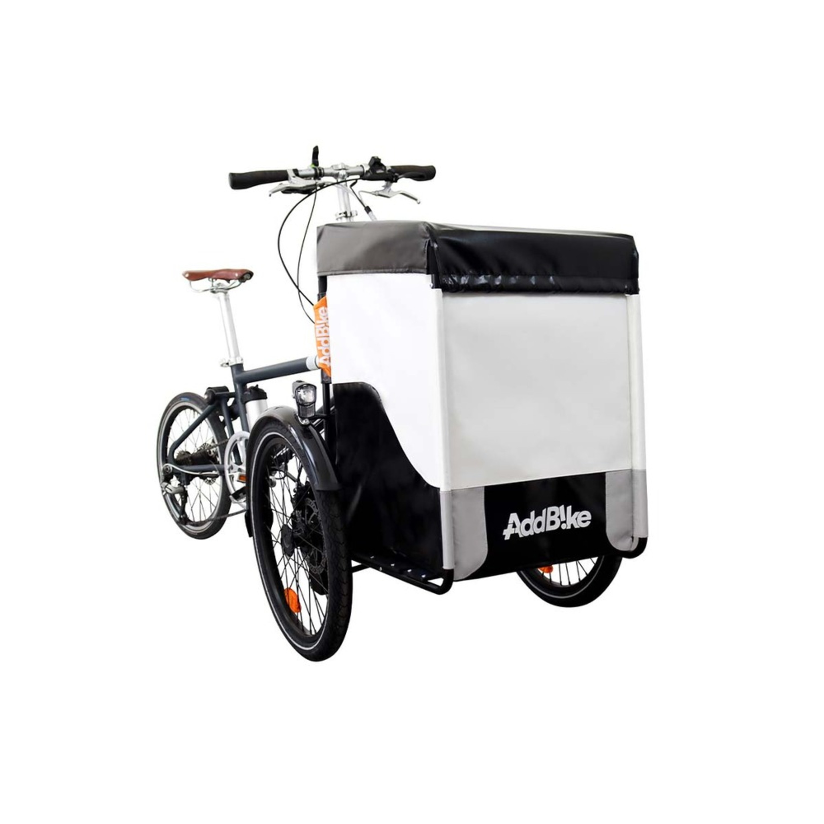 Kit Frontal: Transporte De Carga - Addbike Box Kit - gris-negro - 