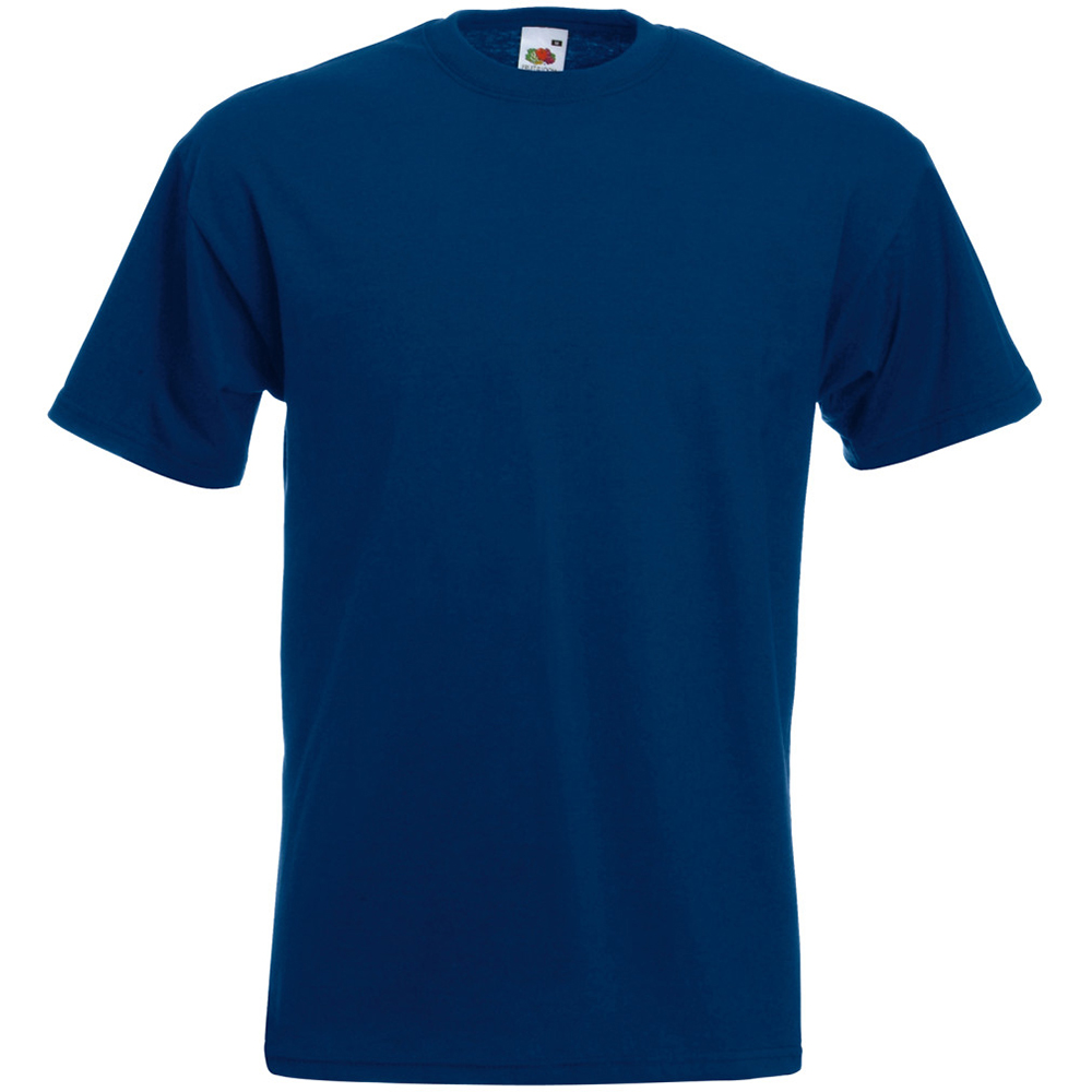 Camiseta Básica De Manga Corta De Calidad Superior Fruit Of The Loom - azul - 