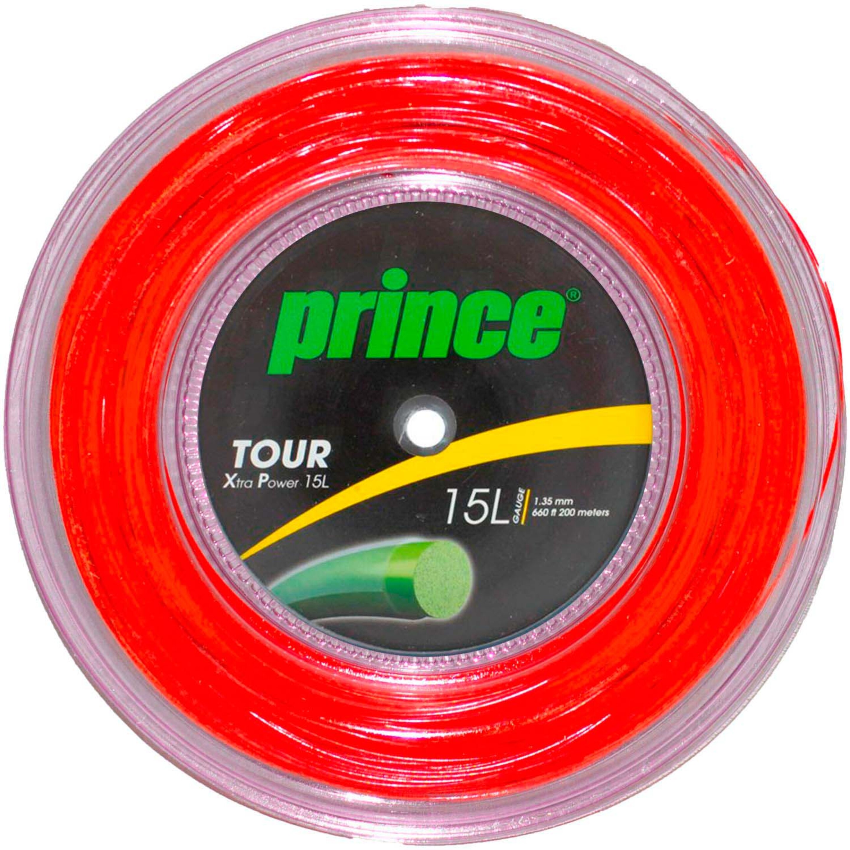 Cordaje De Tenis Prince Tour Xp 15l (1.38 Mm) (200m) - rojo - 