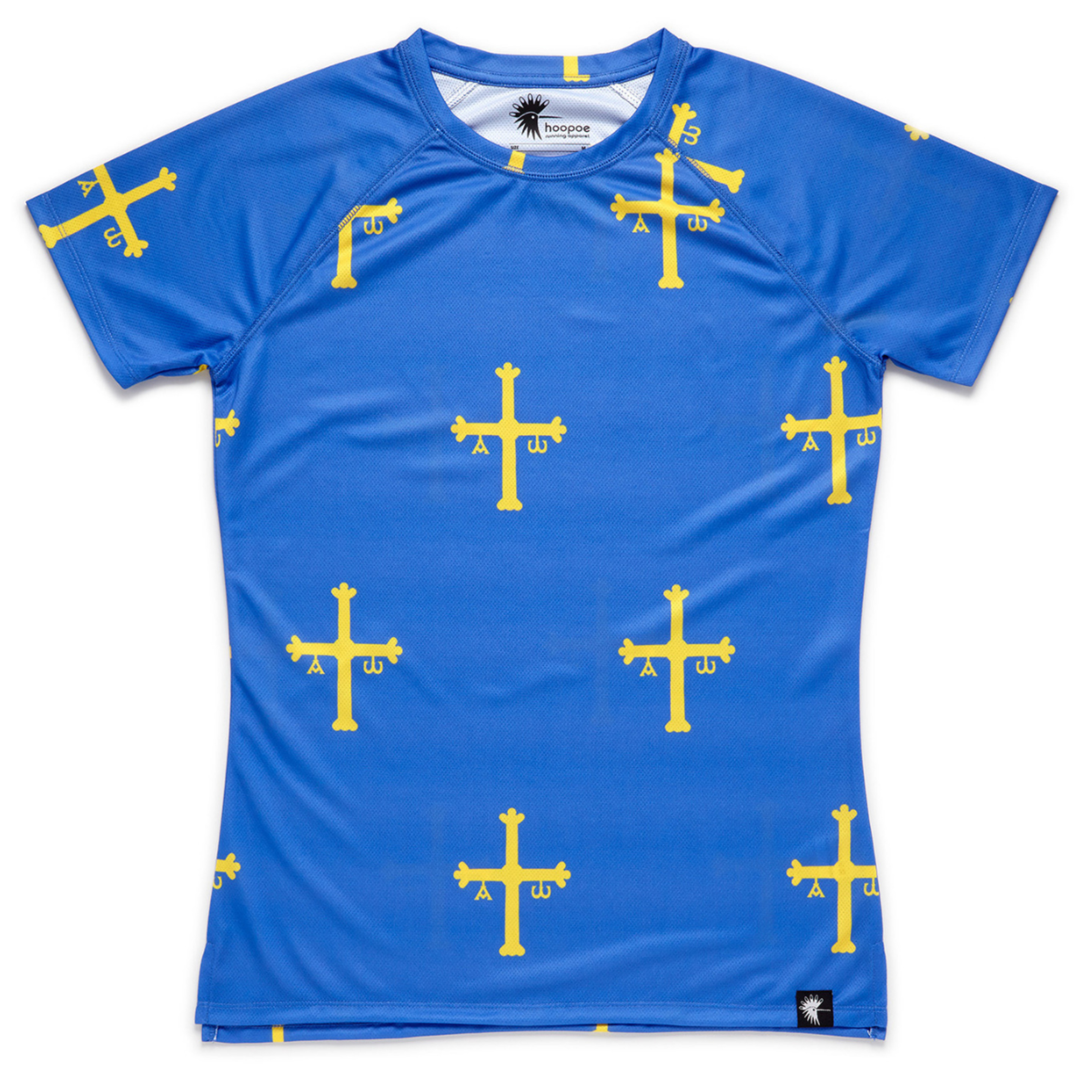 Camiseta De Running Patria Querida Hoopoe Apparel - azul - Divertida, Original Y Molona.  MKP