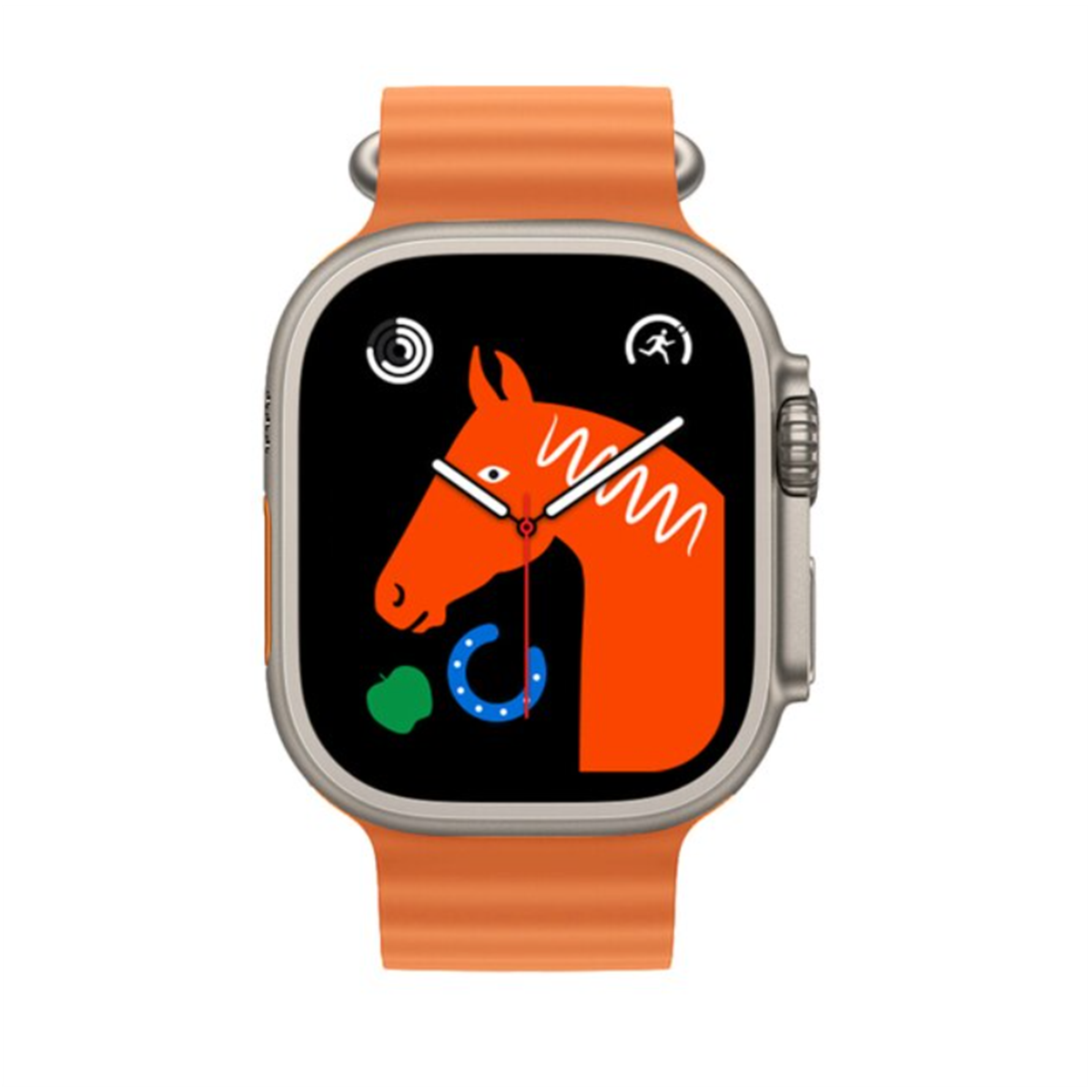 Reloj Inteligente Smartwatch Smartek Sw-wk8 Ultra Serie 8,bt, Llamadas, Carga Inalámbrica - naranja - 