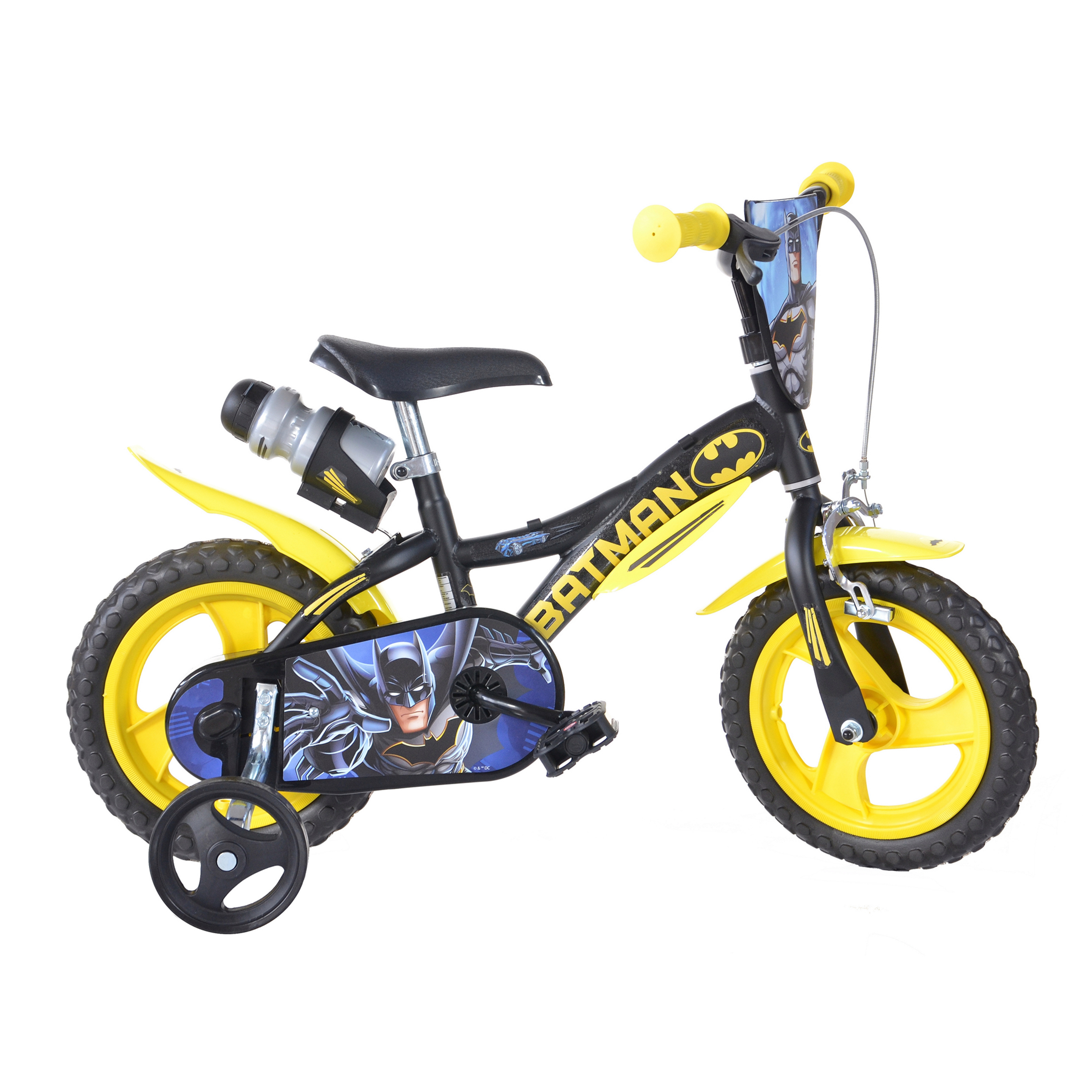 Bicicleta Infantil Batman 12 Pulgadas 3-5 Años - Negro  MKP