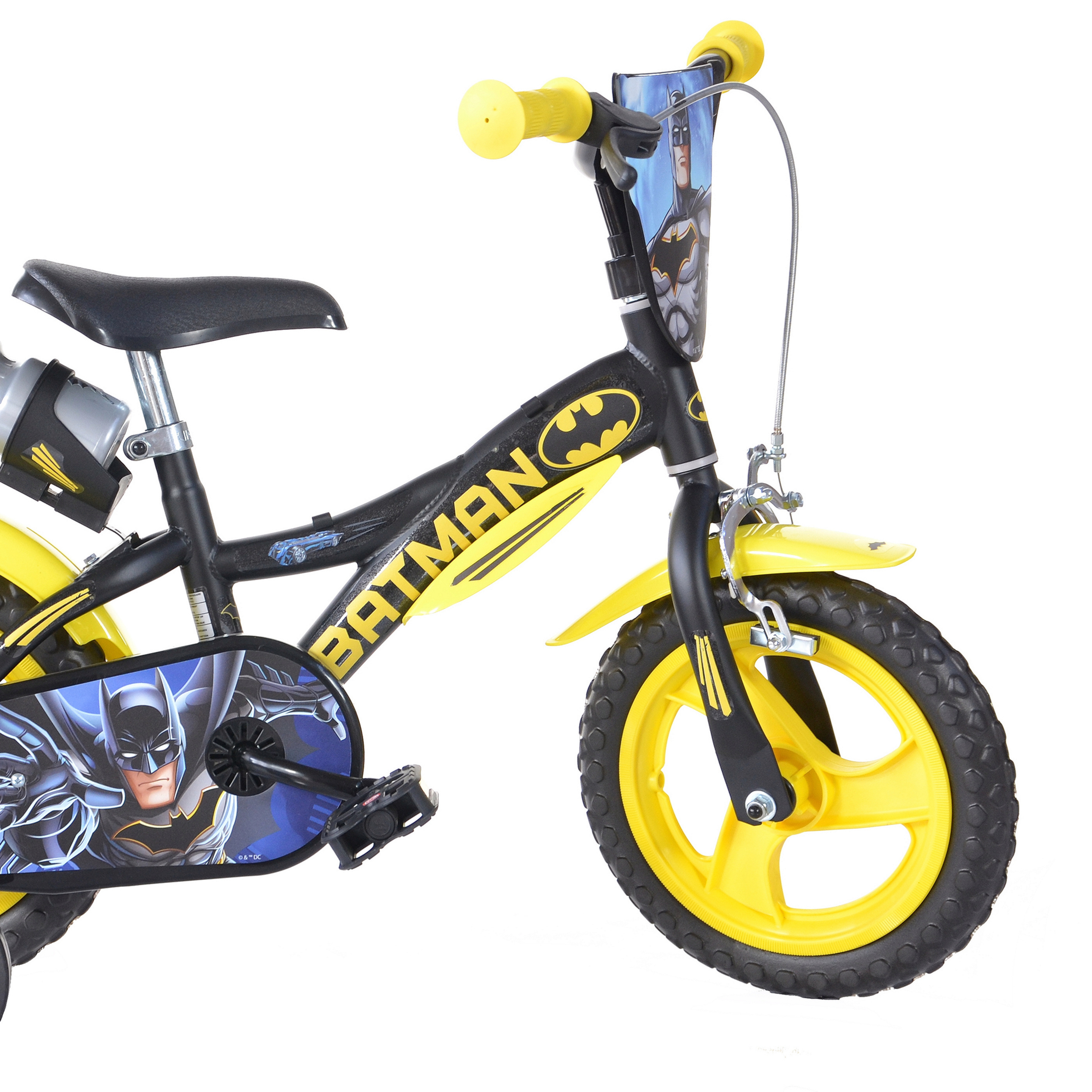 Bicicleta Infantil Batman 12 Pulgadas 3-5 Años - Negro  MKP