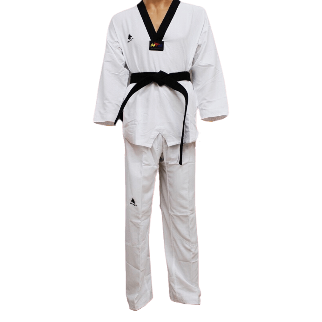 Fato Taekwondo Negro Pt - blanco-negro - 