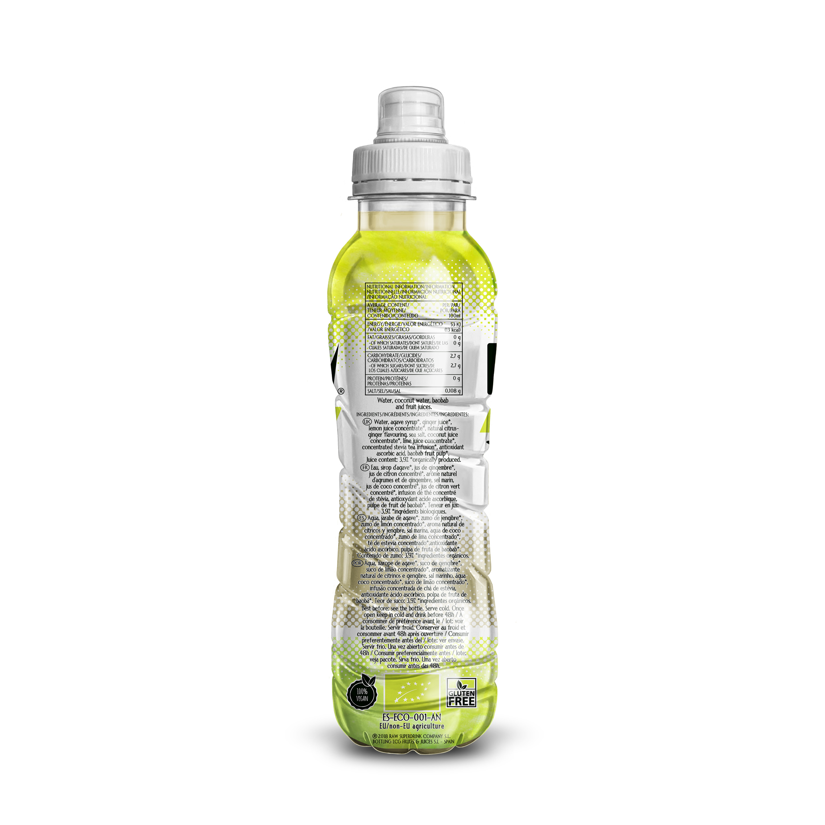 Raw Limón Lima Pack 12 Unidades De 400ml