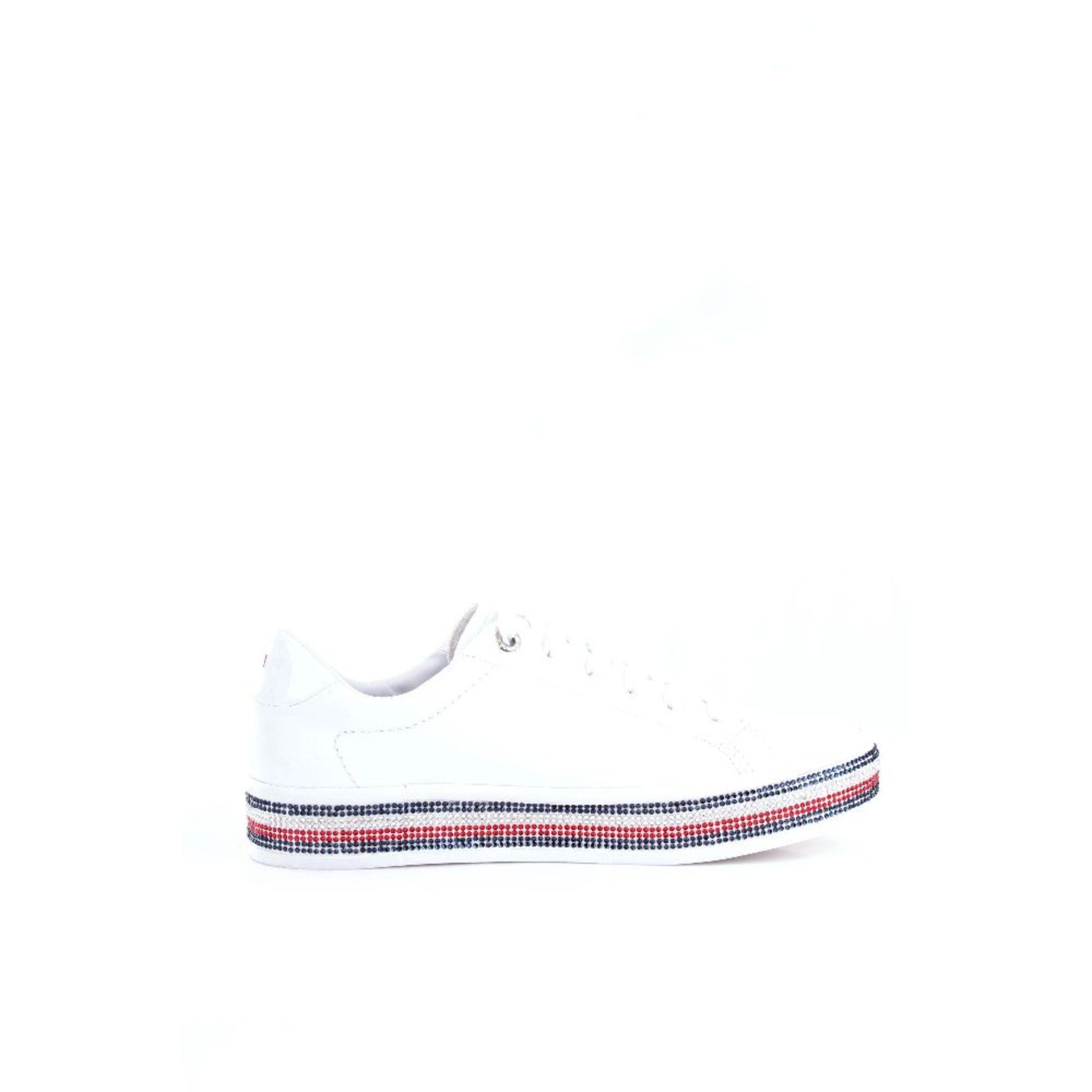 Zapatillas Cuero Tommy Hilfiger Fw04596bianco