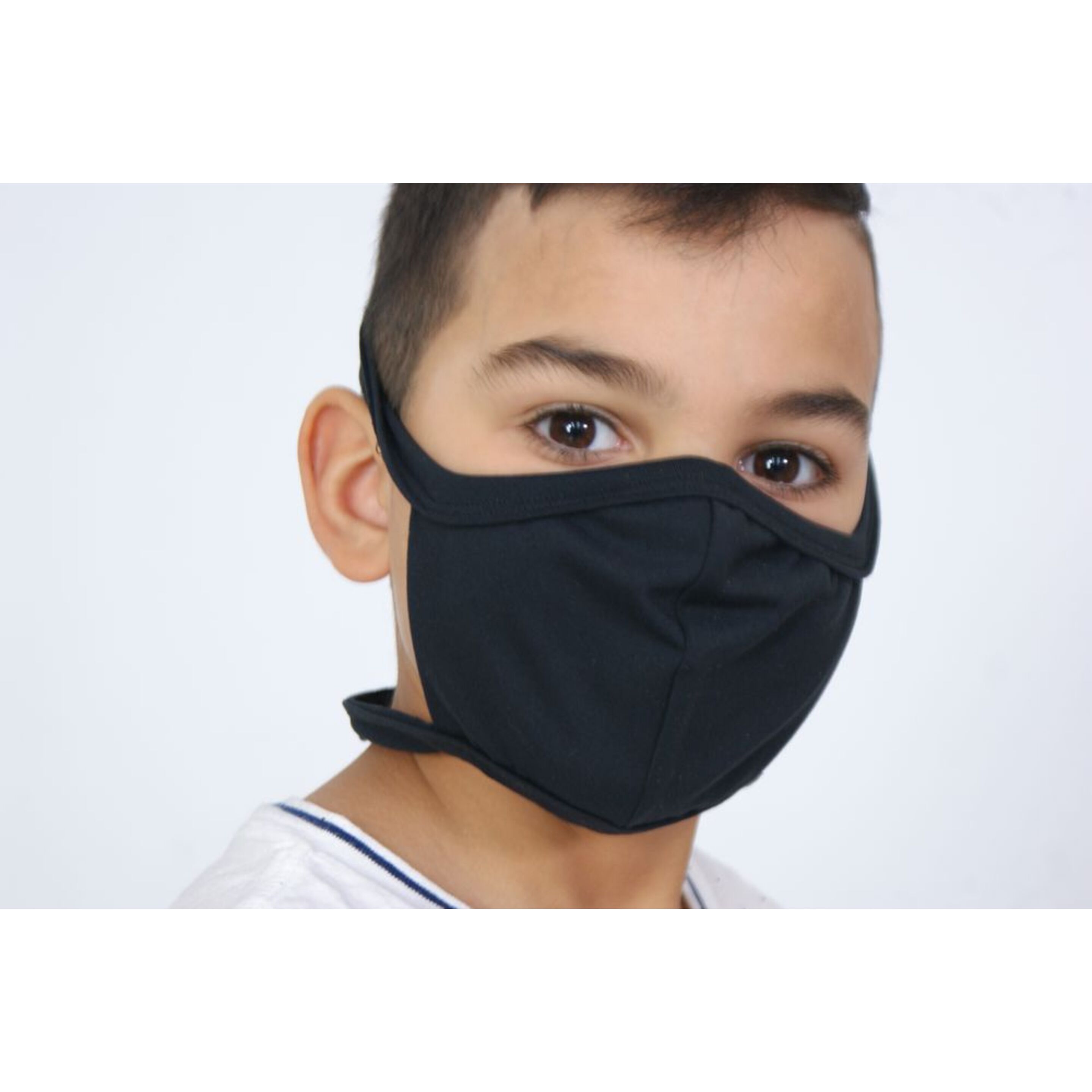 Mascarilla Kids Protectora Negra Suplex Niñ@s