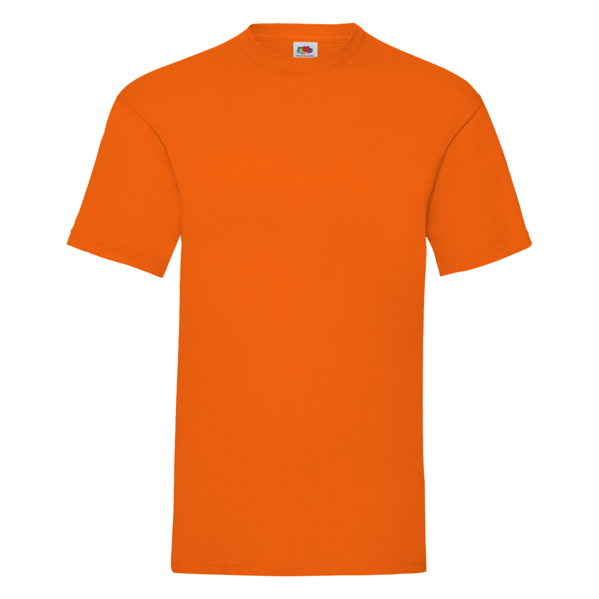 Camiseta Básica De Manga Corta Fruit Of The Loom Valueweight - naranja - 