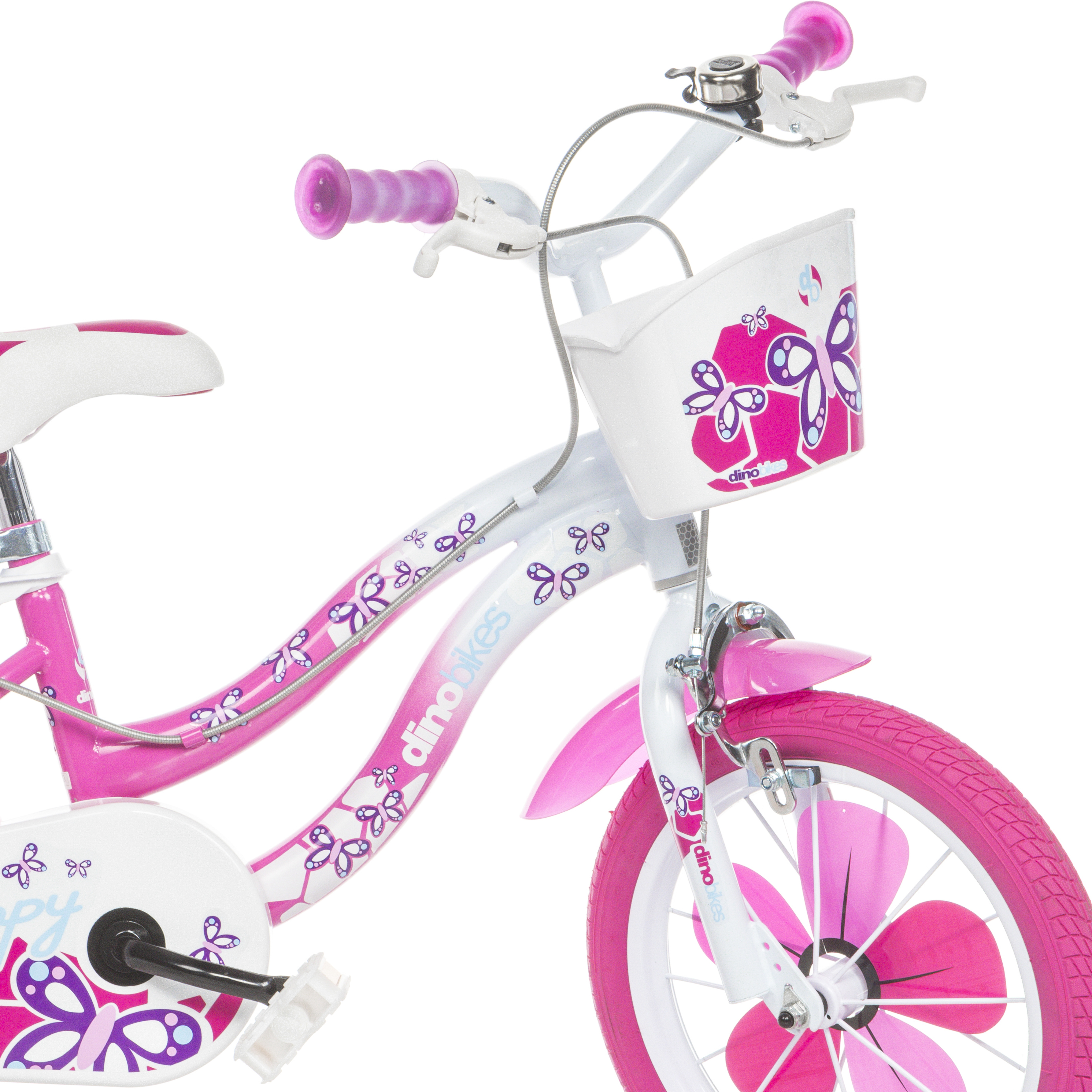 Bicicleta Niños 14 Pulgadas Flappy Rosado 4-6 Años