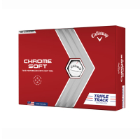 Chrome Soft Triple Track - Branco - Bolas de Choman Triple Soft são excelentes bolas para todos os golfistas, fãs dos melhores profissionais | Sport Zone MKP
