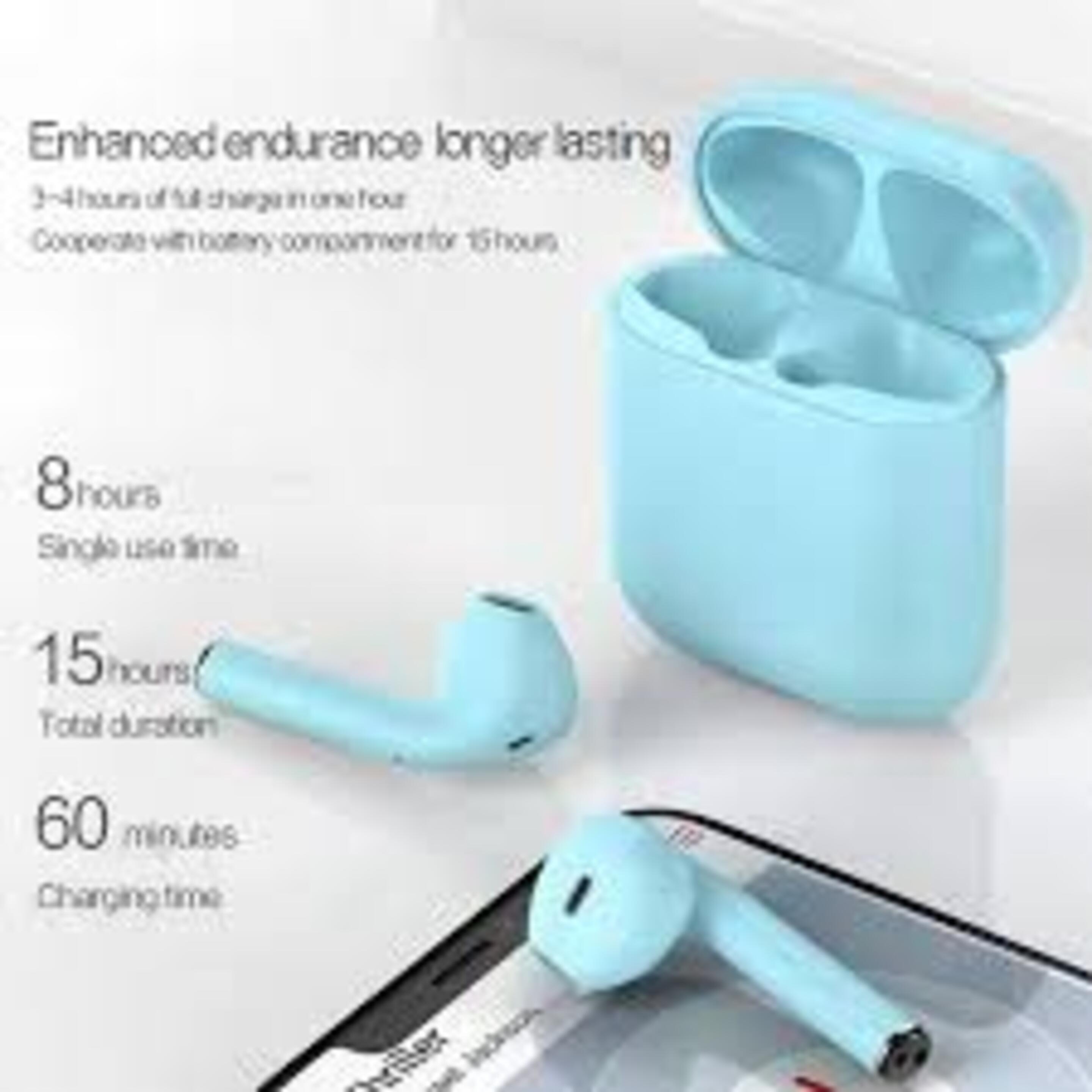 Auriculares Inalámbricos Tws Bluetooth 5,0 Compatible Ios Y Android  Azul