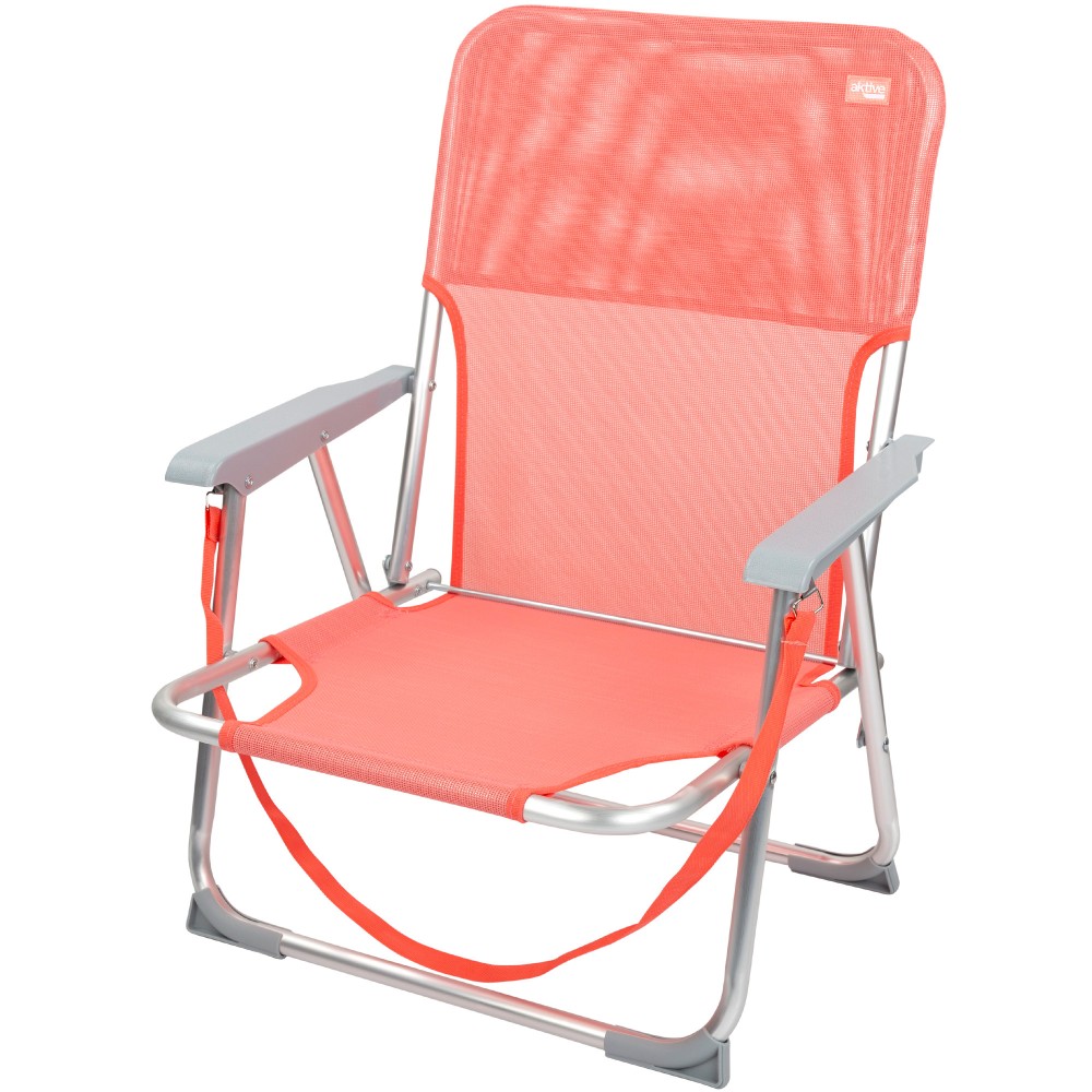 Cadeira Dobrável Baixa De Alumínio Coral Aktive | Sport Zone MKP