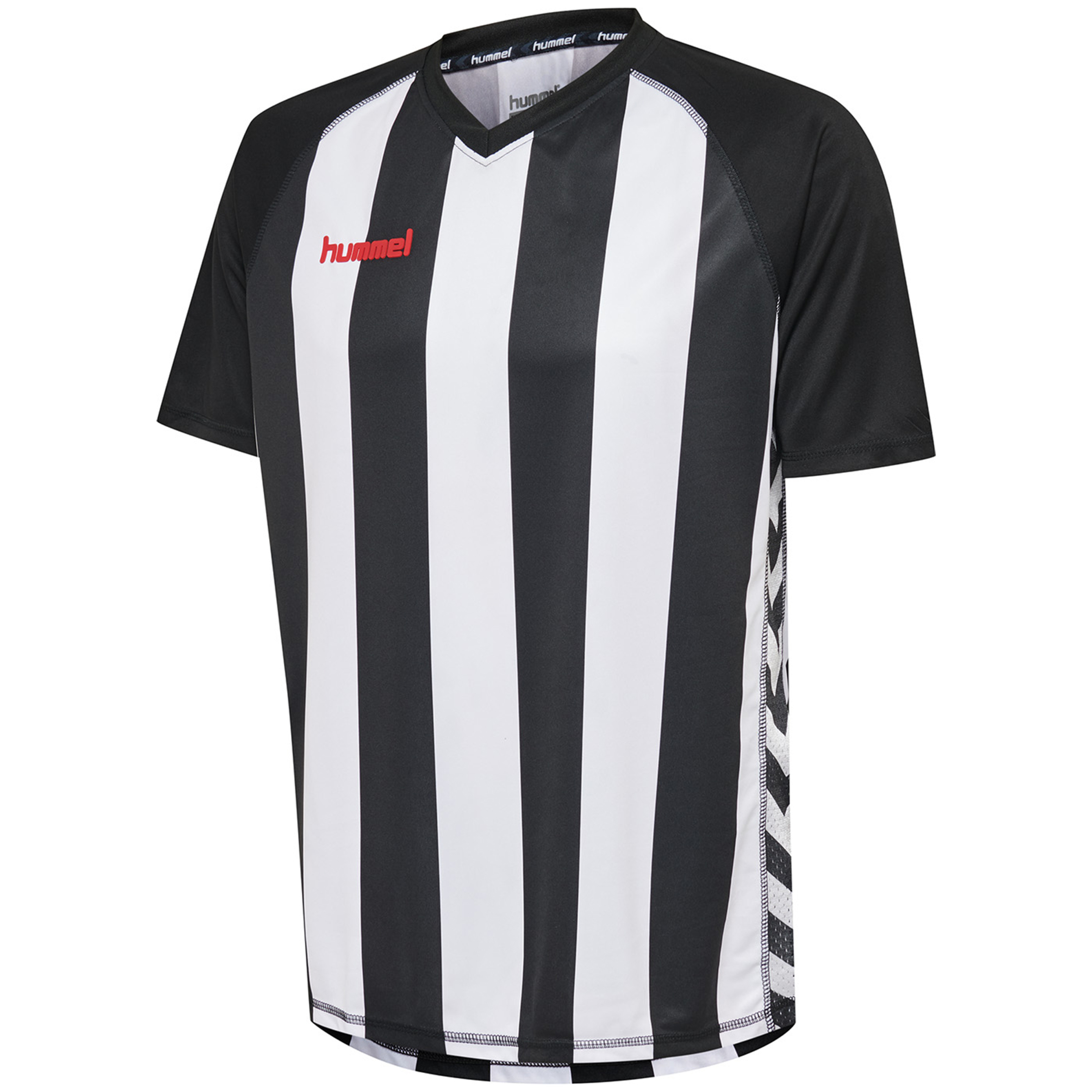 Camiseta Blanquinegra Hummel Authentic V Striped