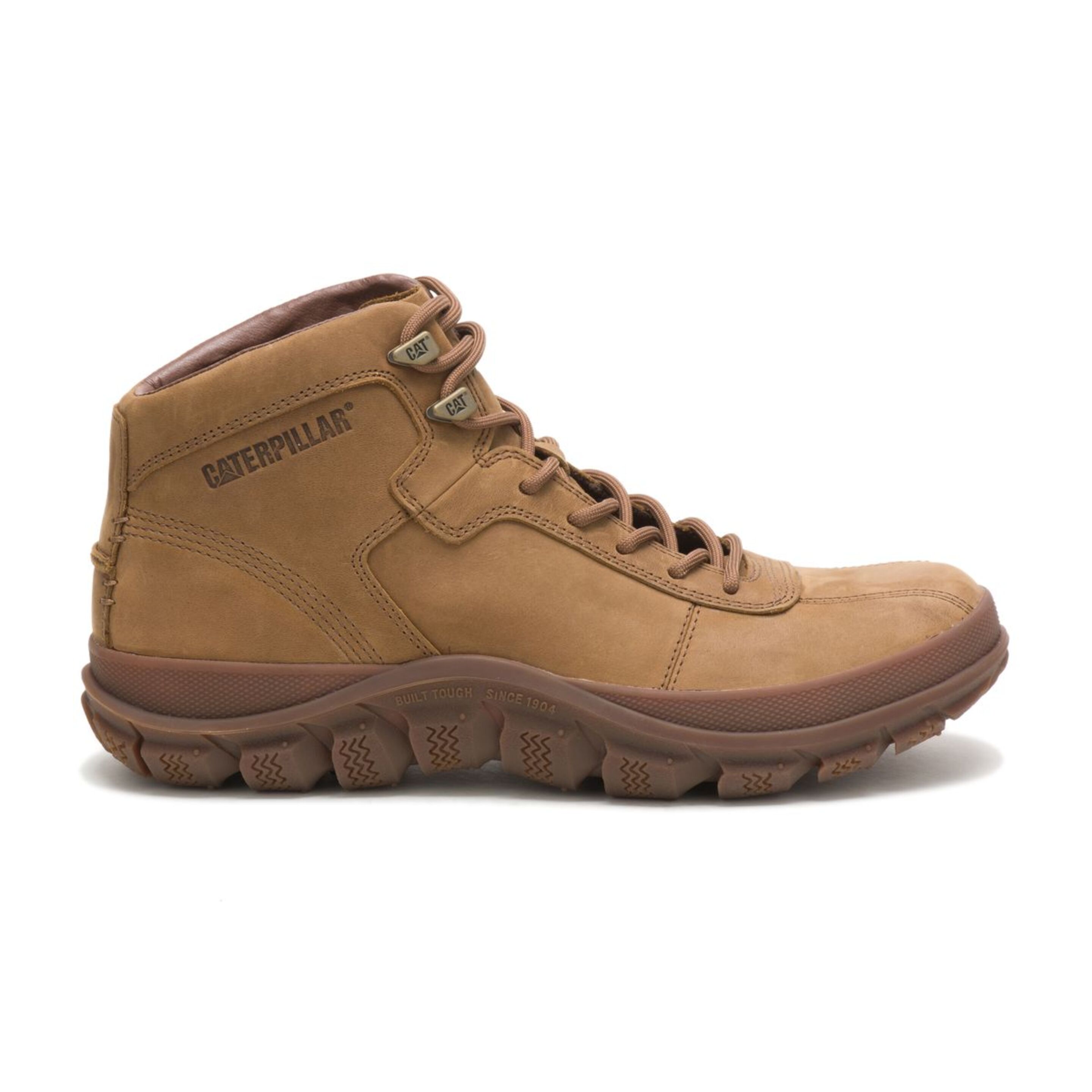 Botines De Hombre Fused Mid Caterpillar De Cuero En Color Beige