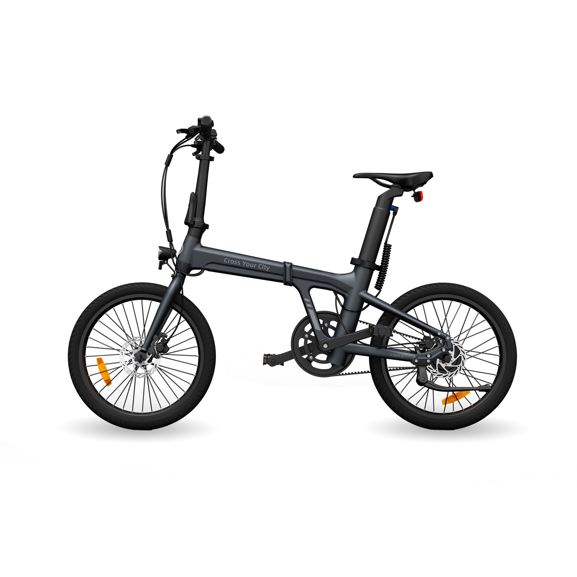 Bicicleta Elétrica Dobrável Ado A20 Air Cinza - Autonomia até 100km | Sport Zone MKP