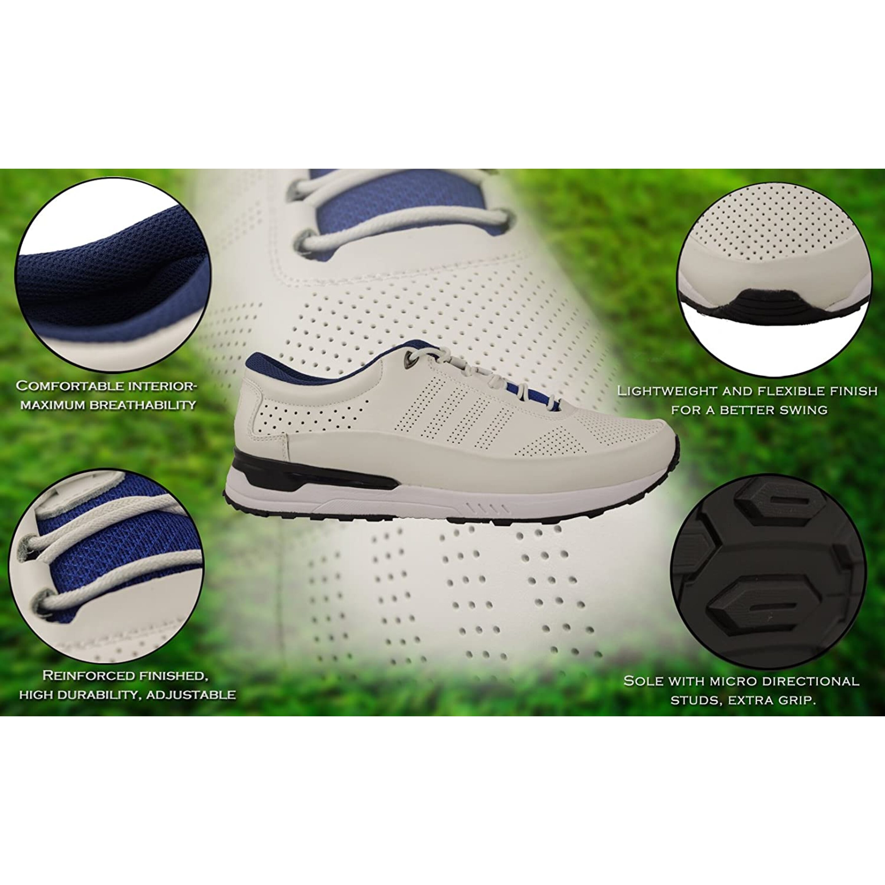Zerimar Zapatos De Golf Hombre | Zapatos Hombre Deportivos | Zapatos Hombre Golf