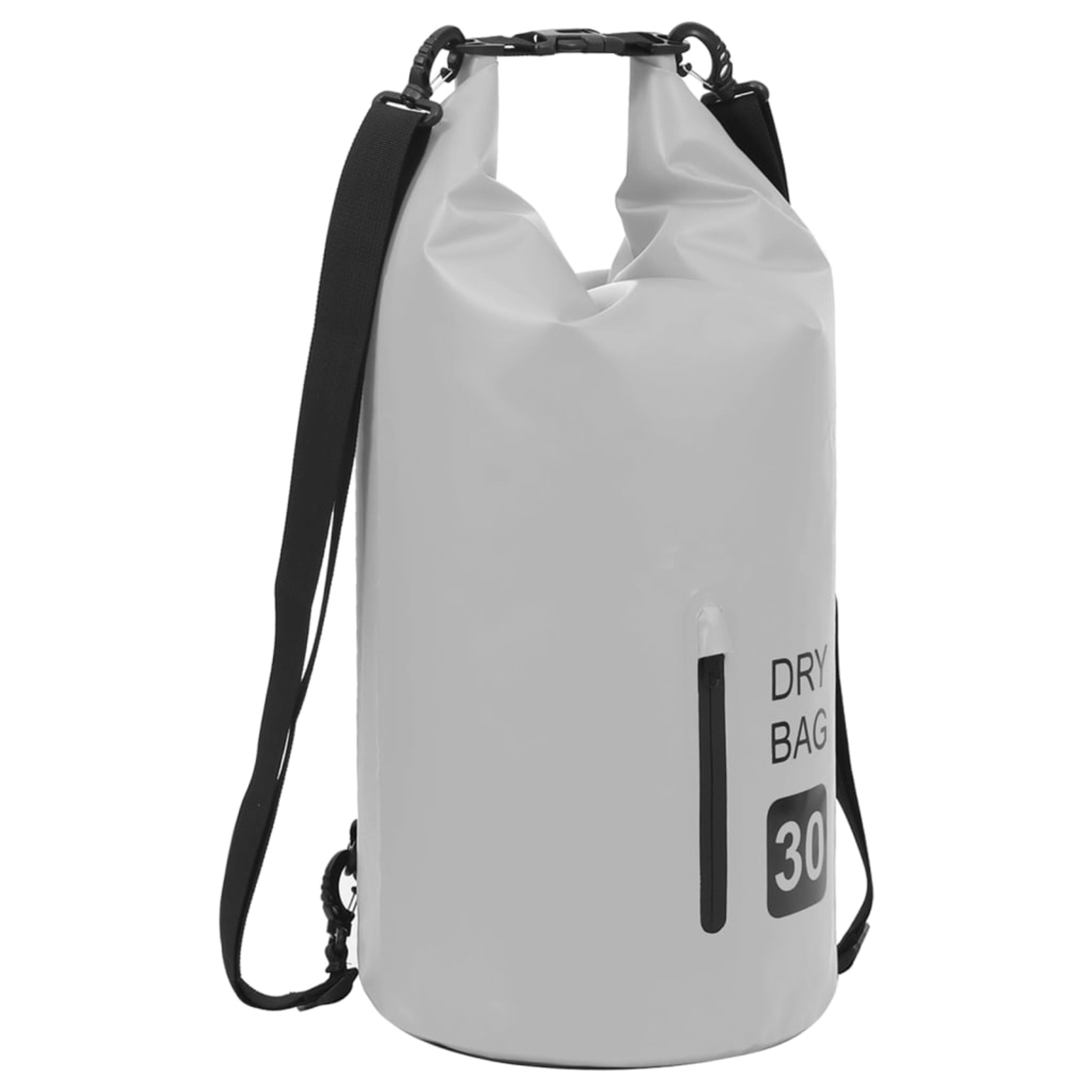 Vidaxl Bolso Acuático Impermeable Con Cremallera Pvc Gris 30 L