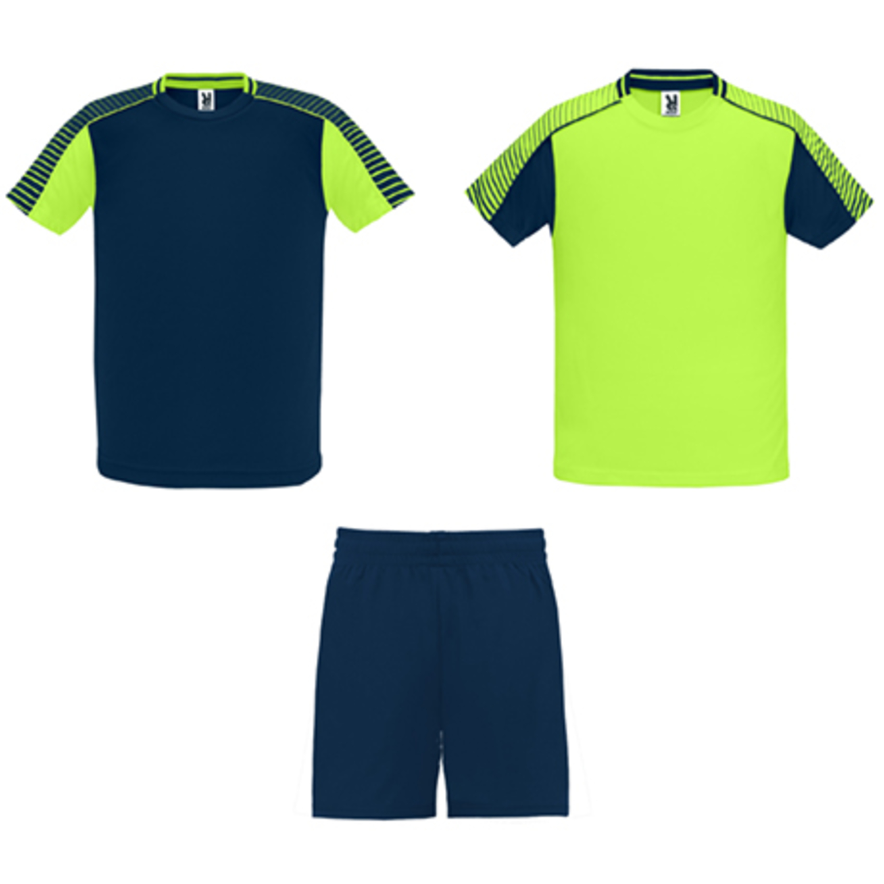 Conjunto Deportivo Juve 2 Camisetas Y 1 Pantalón - verde-azul-oscuro - 