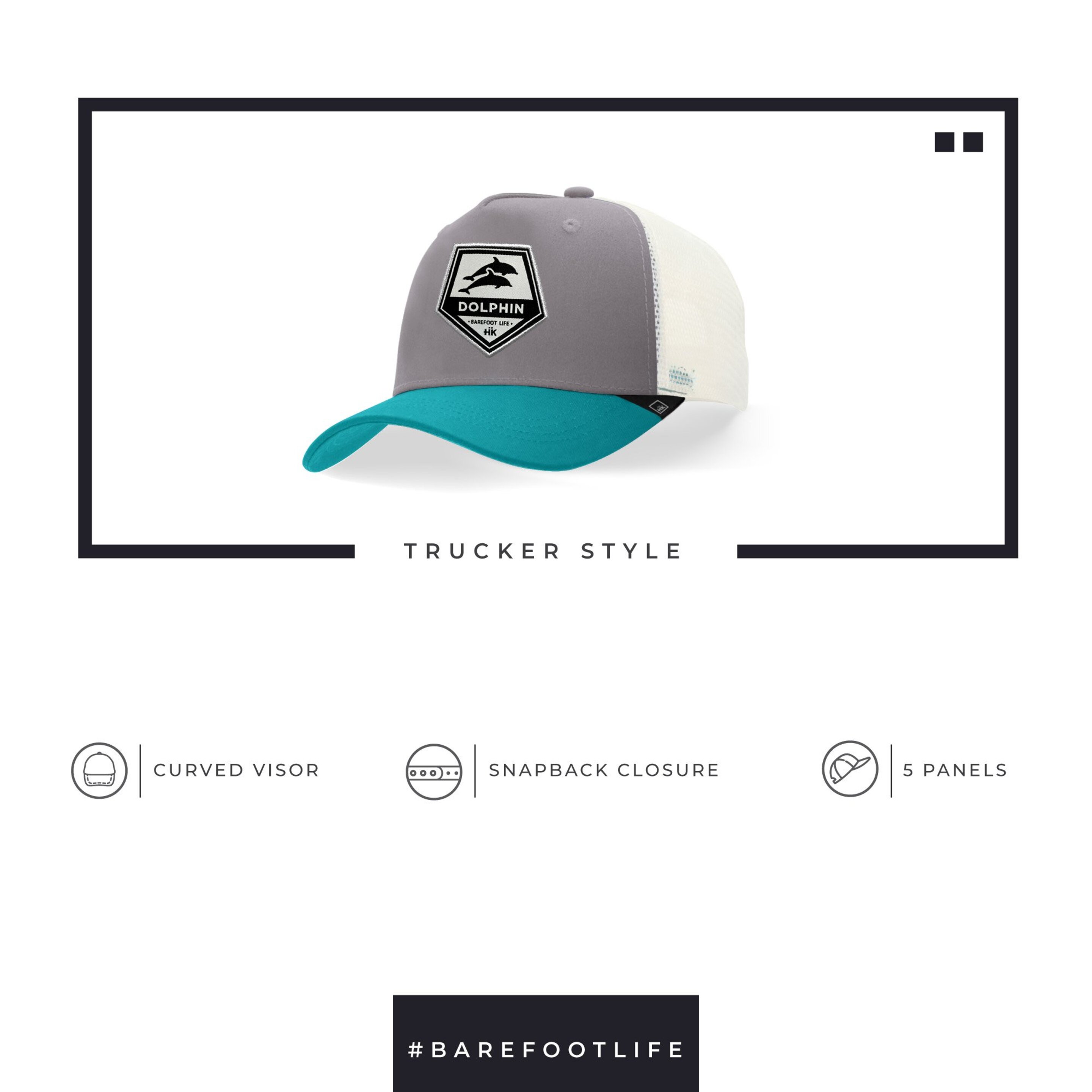 Gorra Trucker Hanukeii Dolphin