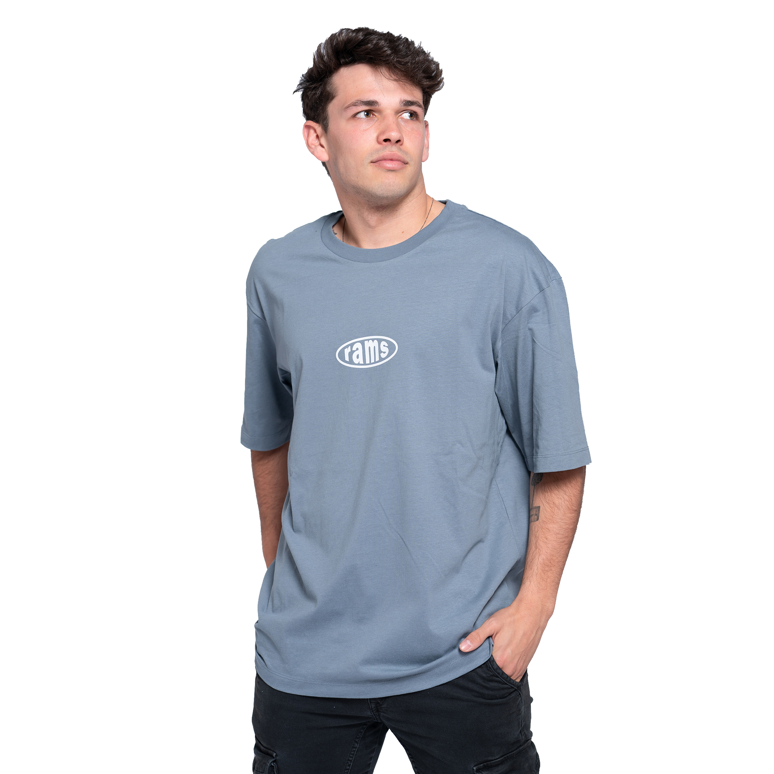 Camiseta Oversize Rams 23 Circular - azul - 