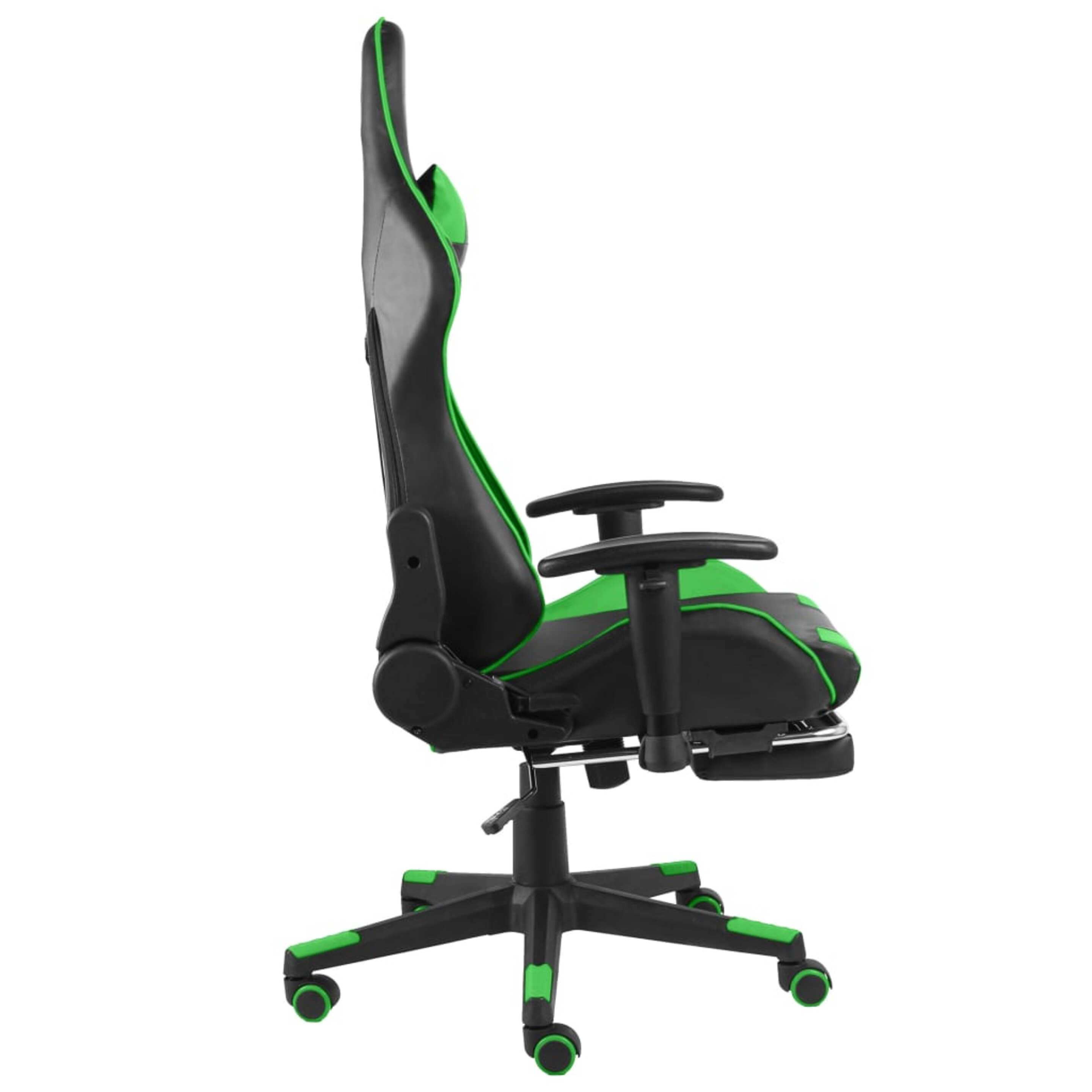 Silla Gaming Giratoria Con Reposapiés Vidaxl  Pvc