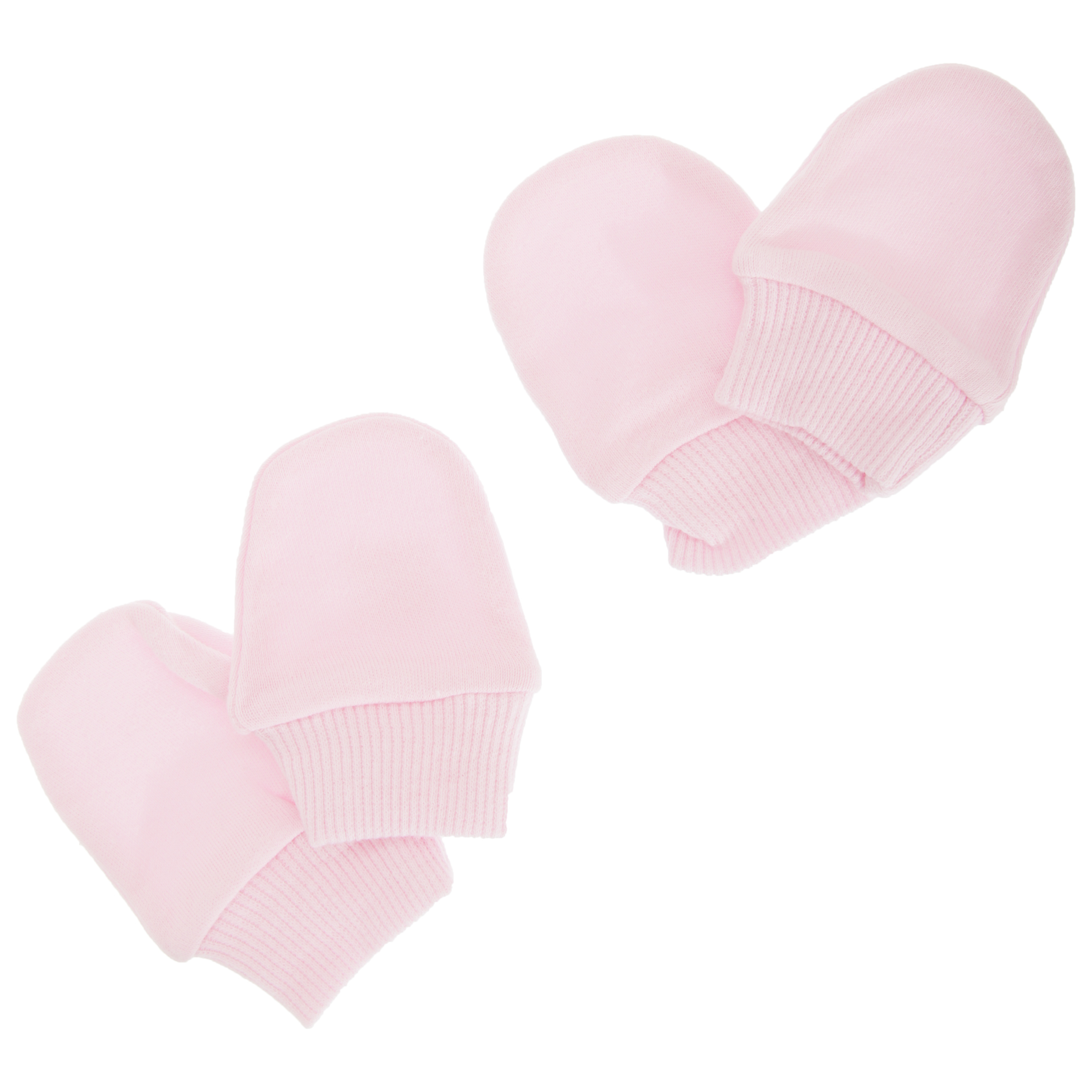Manoplas Elásticas 100% Algodón Para Recién Nacido (Pack De 2 Pares) Universal Textiles (Rosa) - rosa - 