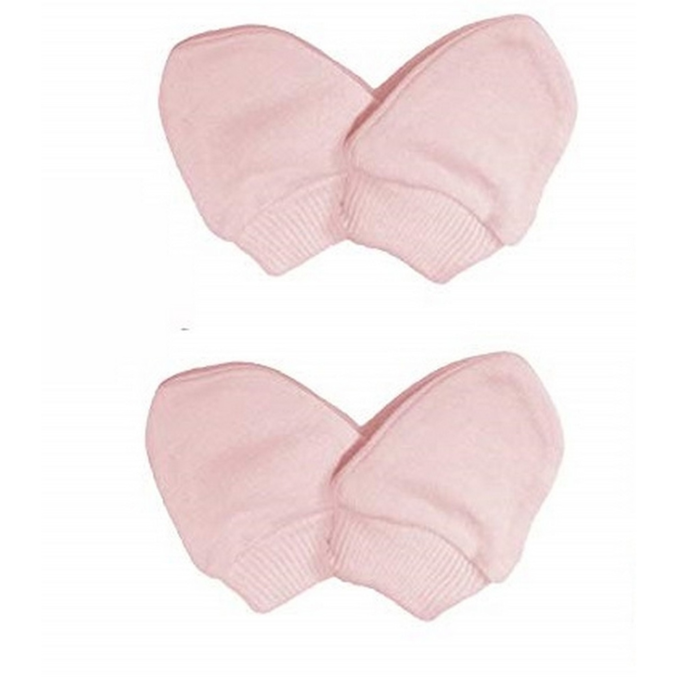 Manoplas Elásticas 100% Algodón Para Recién Nacido (Pack De 2 Pares) Universal Textiles (Rosa) - rosa  MKP