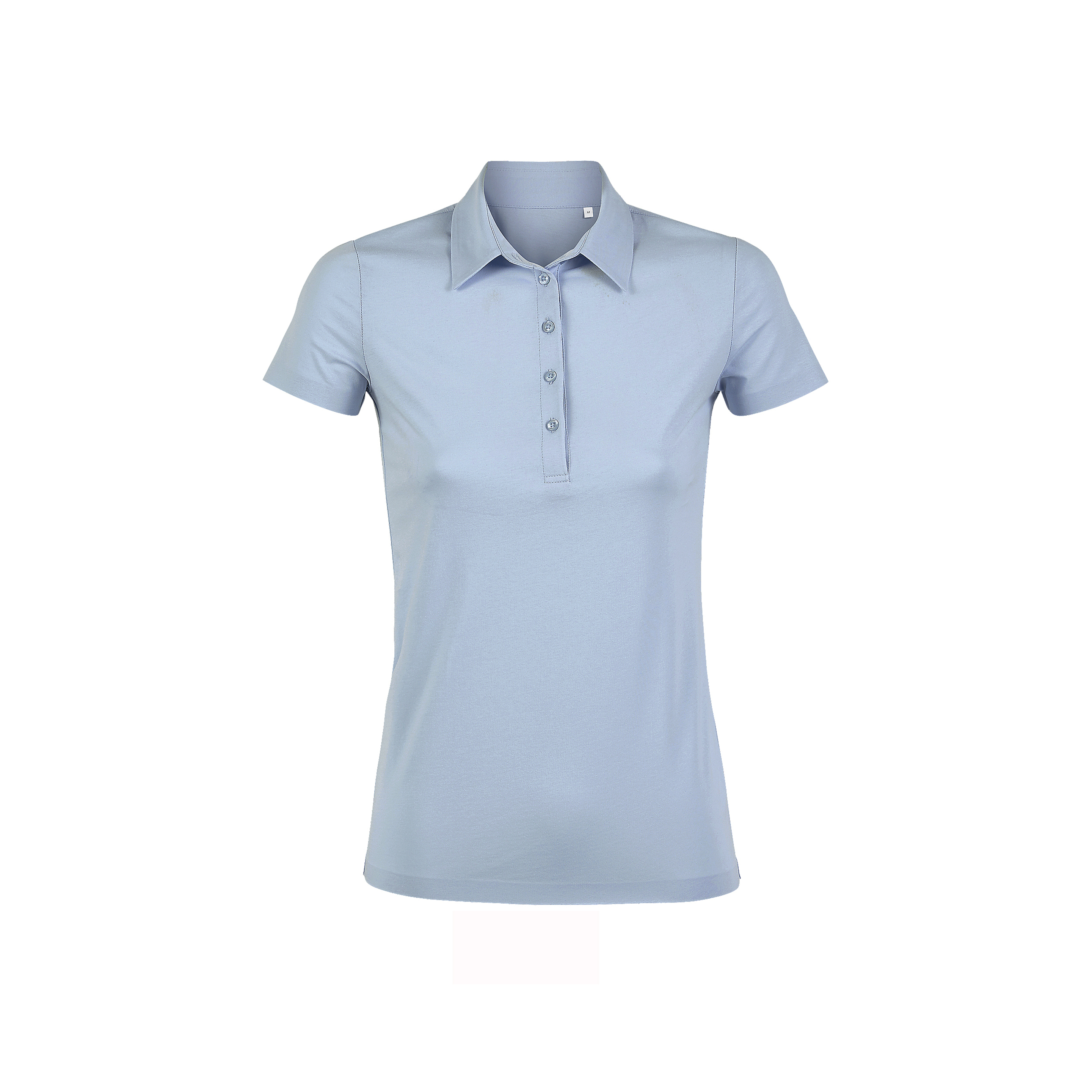 Neoblu Oscar Women's Light Blue Women's Mercerised Plain Polo Polo Shirt 3xl