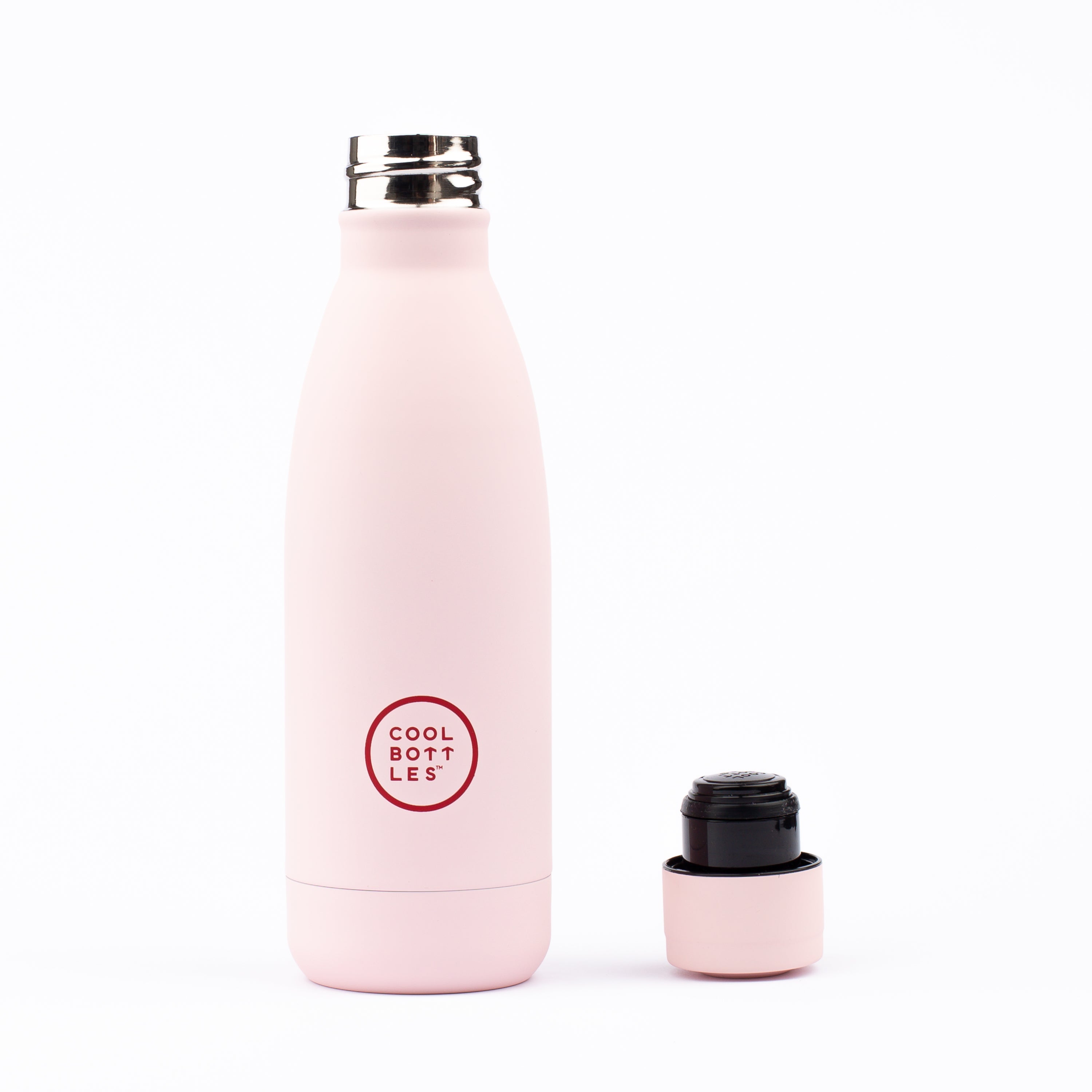 Garrafa Térmica De Aço Inoxidável Cool Bottles. Pastel Pink 350ml