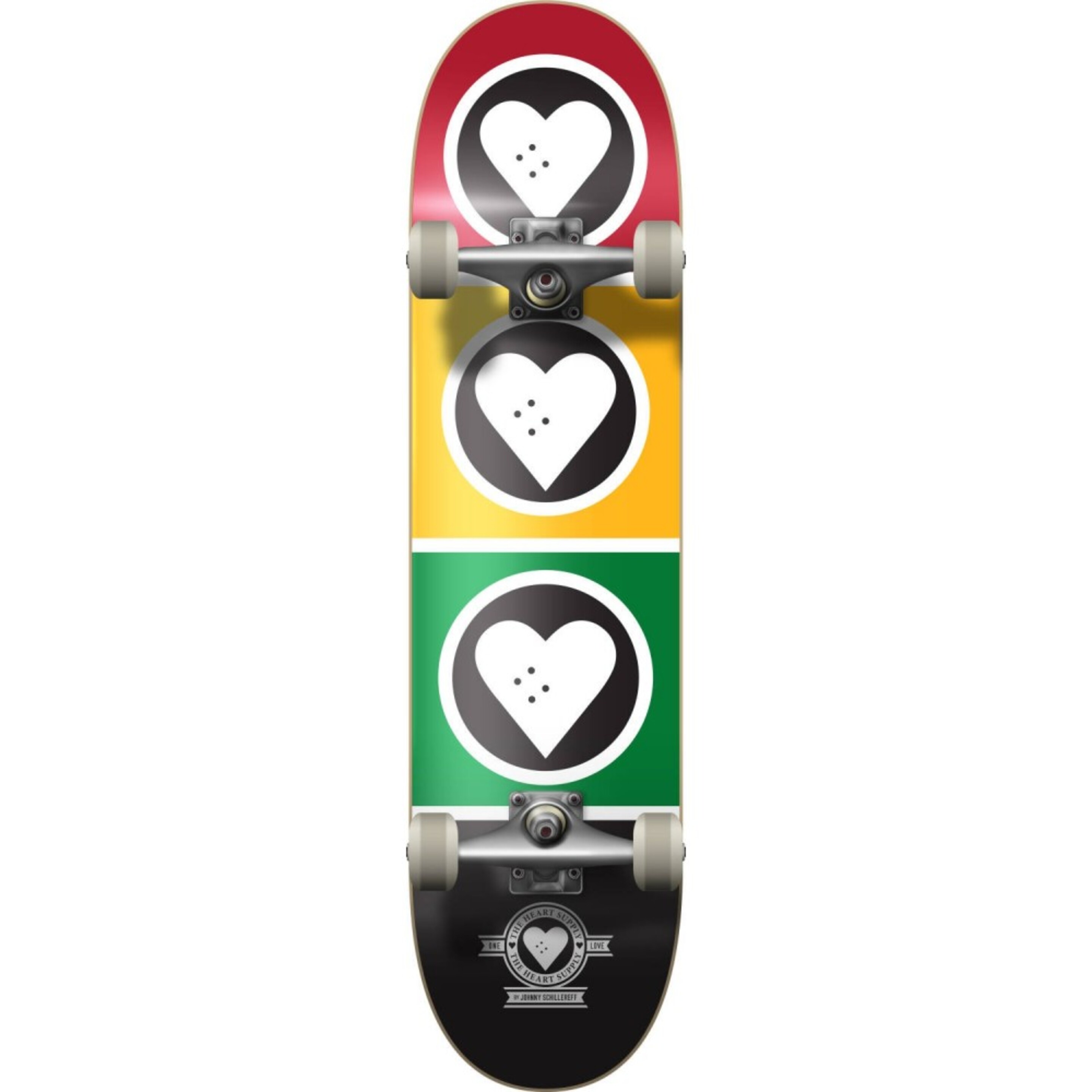 Skateboard Completo Heart Supply Squad 8" Rasta