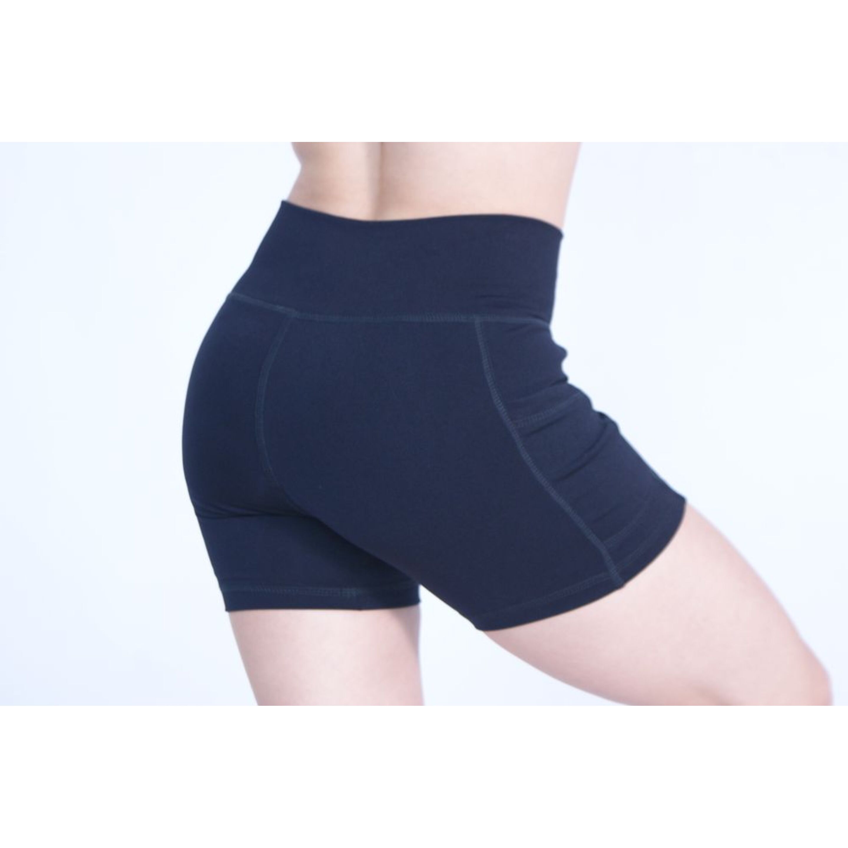 Short Deportivo Mujer Suplex Negro Pocket - negro - Pantalones Cortos Fitness  MKP