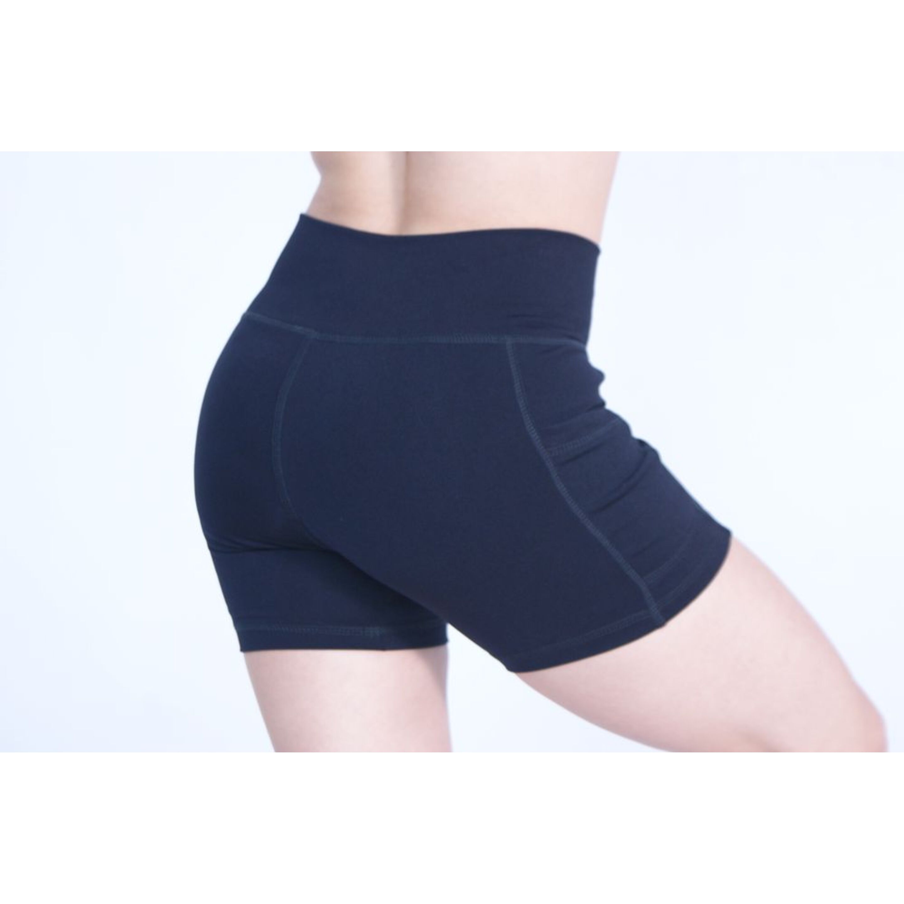 Short Deportivo Mujer Suplex Negro Pocket