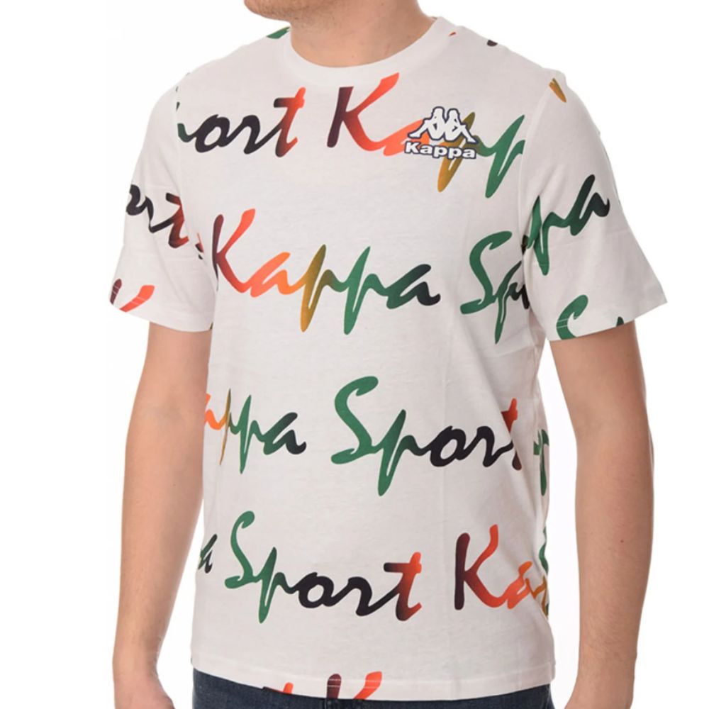 Camiseta Kappa Logo Frogo. White 351i37w