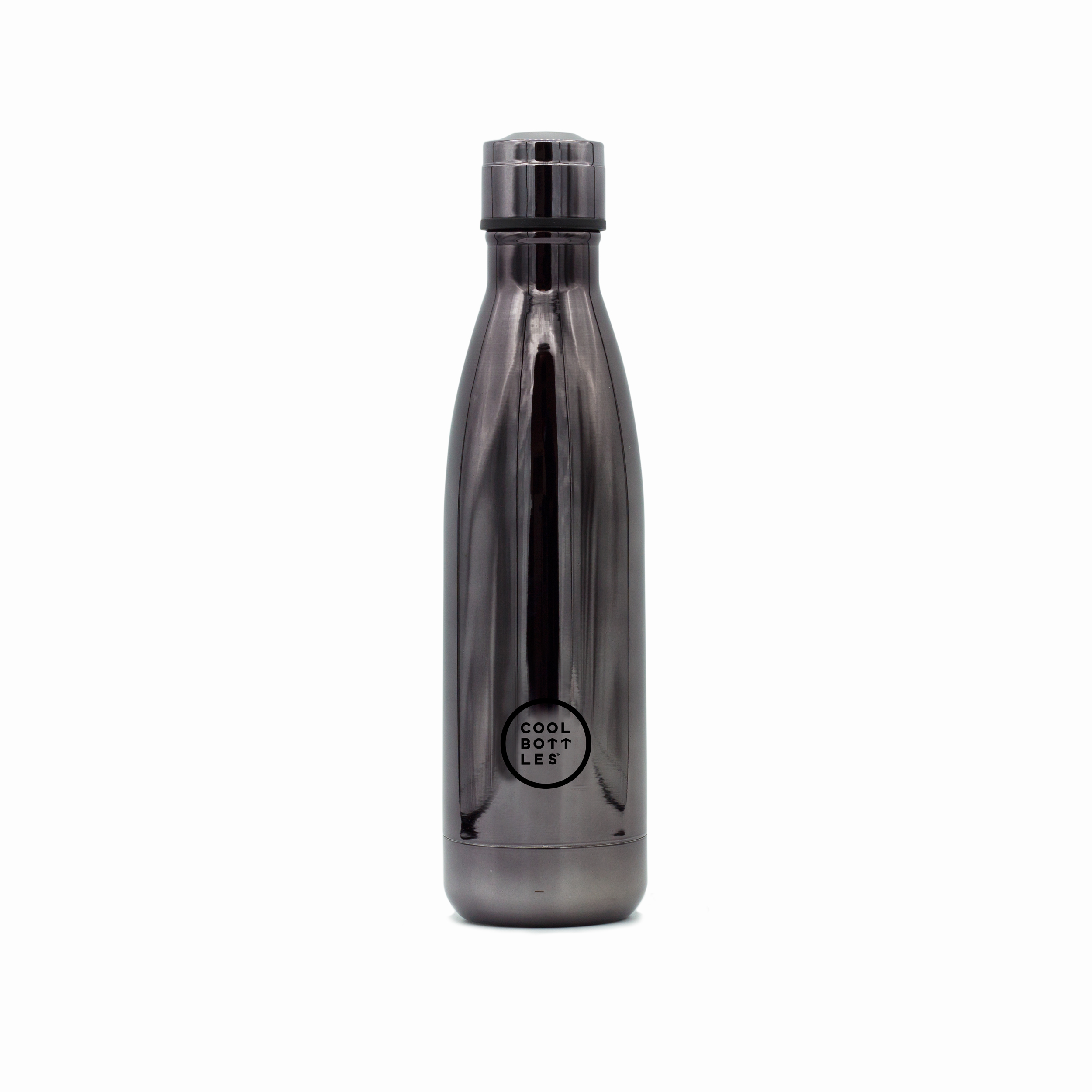 Botella Térmica Acero Inoxidable Cool Bottles - Chrome Graphite