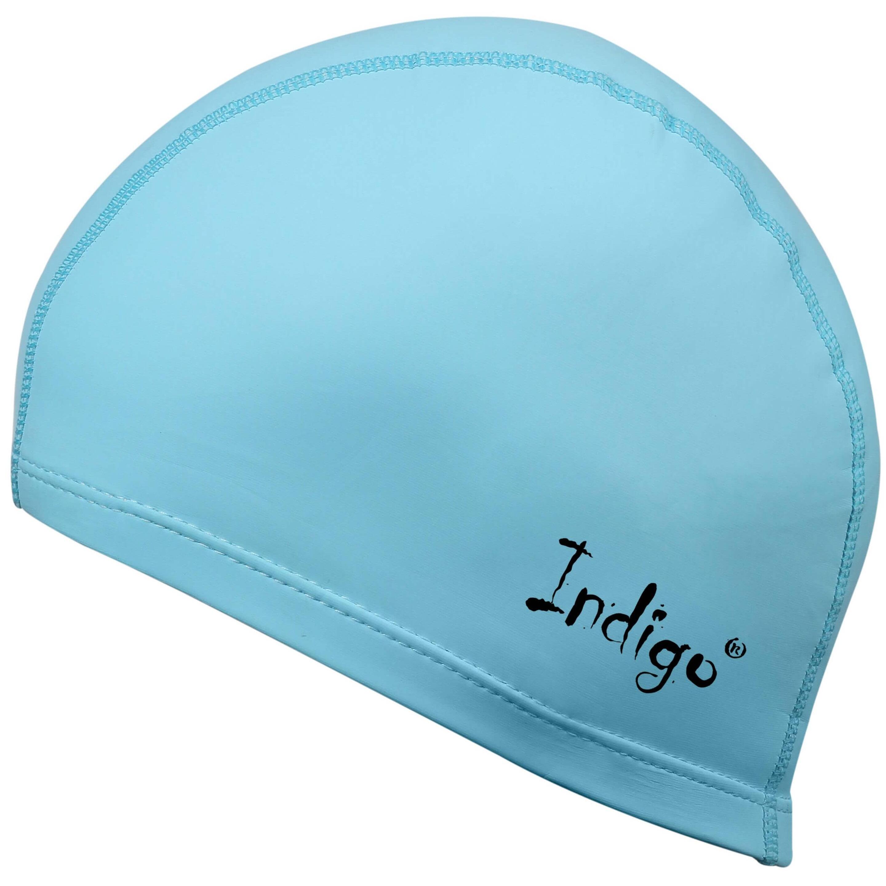 Gorro De Natacion Tejido Engomado Con Pu Indigo