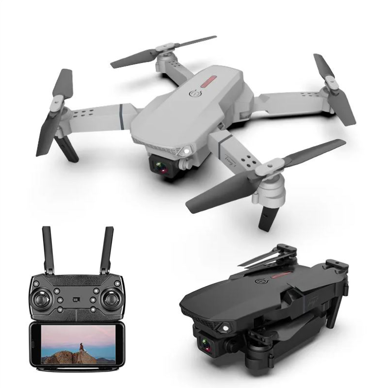 Mini Dron E88 Pro Oem - gris - 