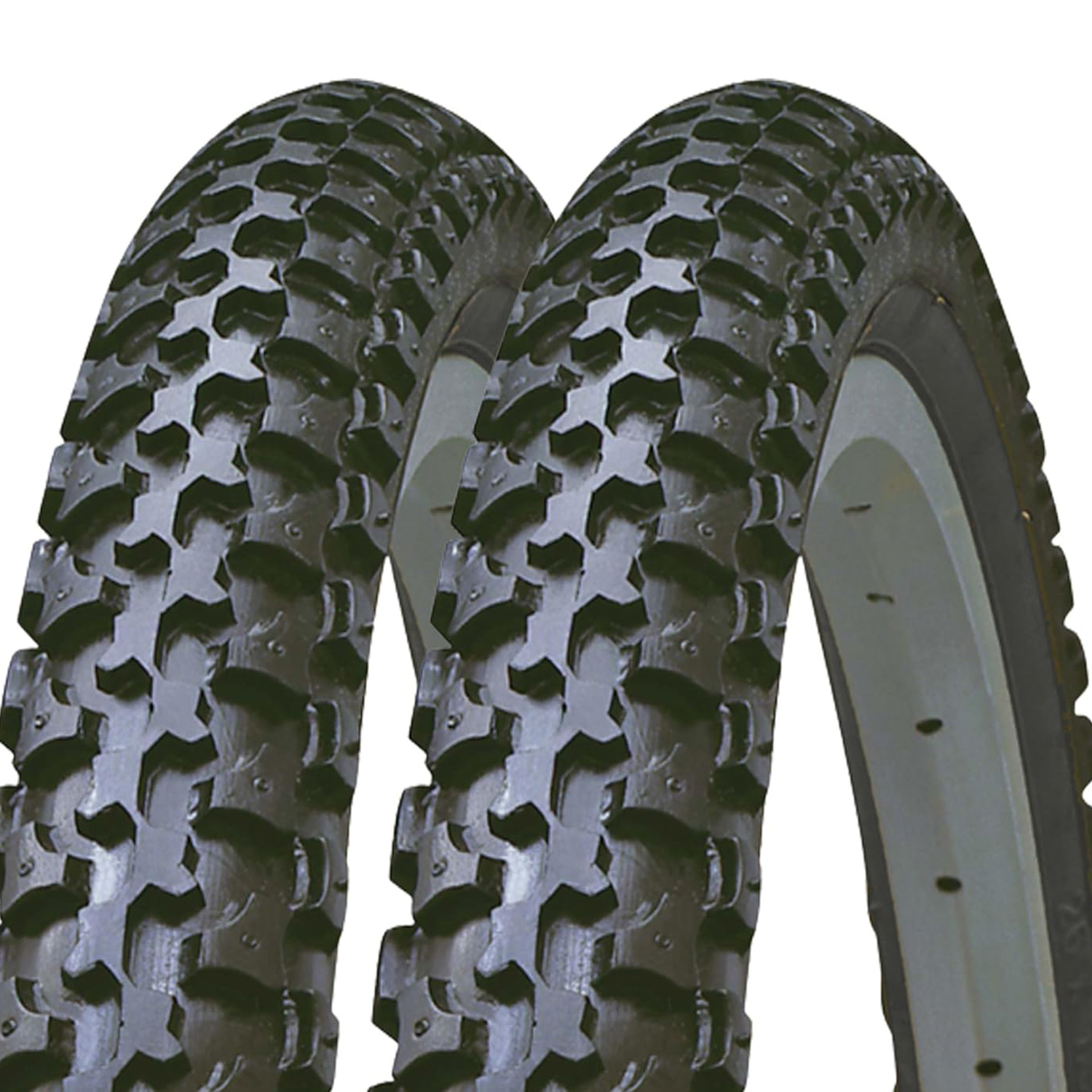 2 Neumáticos Mtb Kenda 26x1.95 - Tacos Neumáticos Mtb 26x1.95 Rígido - negro - 