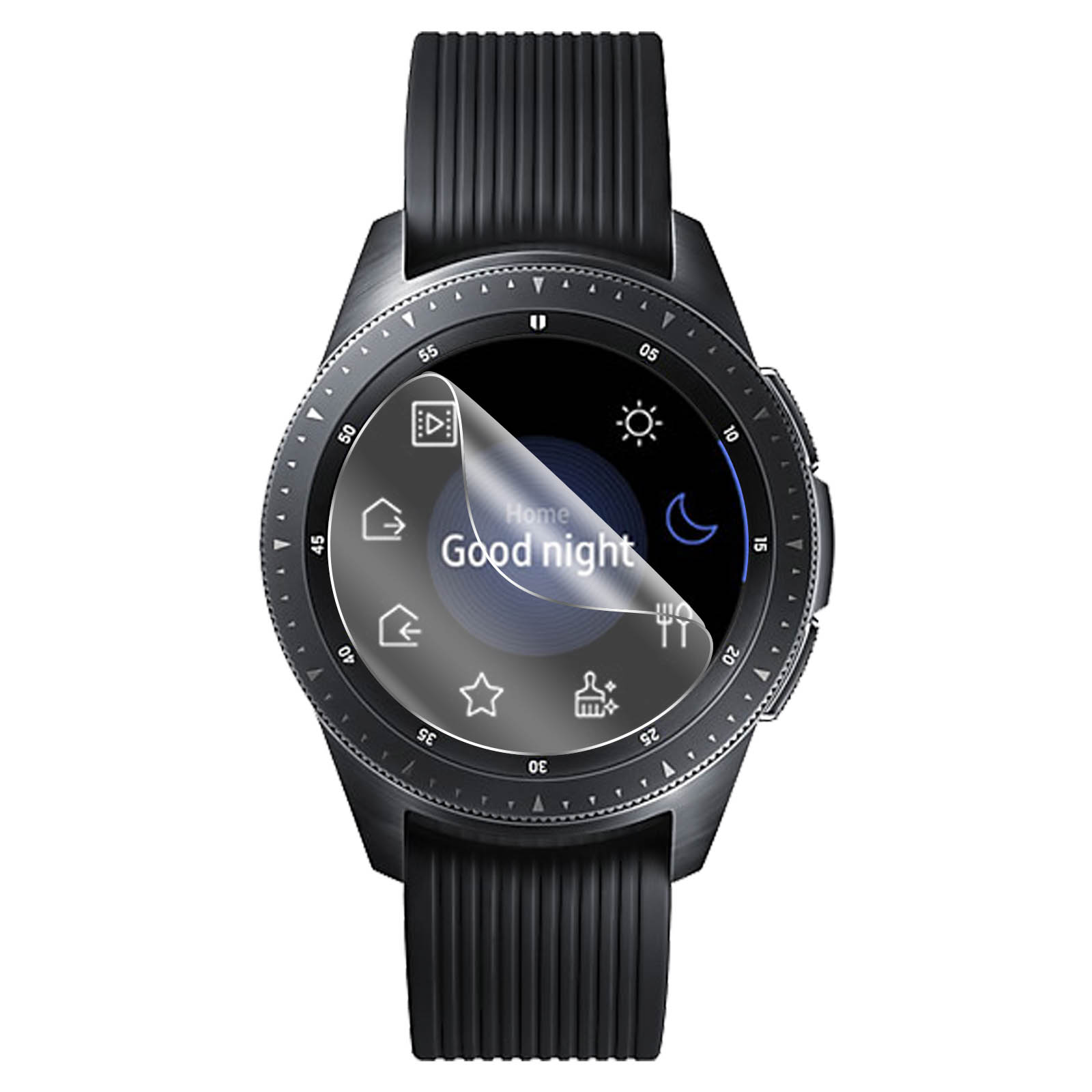 2x Protectores Flexibles Samsung Galaxy Watch 42 Mm Biseladosarentes